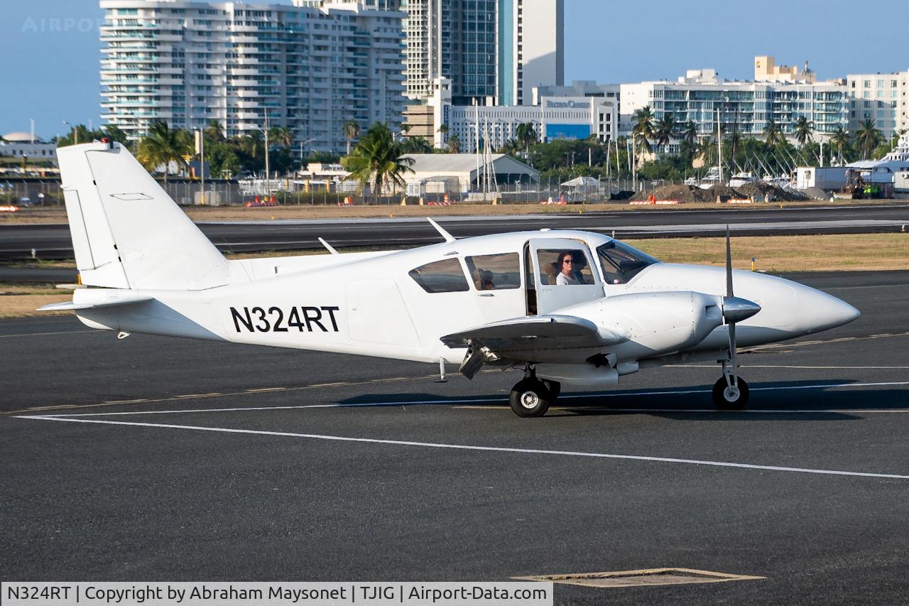 N324RT, 1966 Piper PA-23-250 C/N 27-3210, Arriving from ST. Thomas