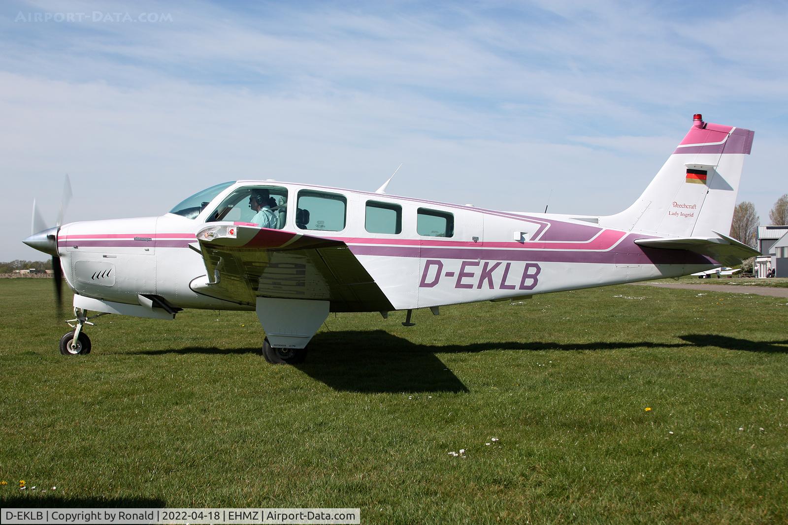 D-EKLB, Beechcraft A36 Bonanza C/N E-2444, at ehmz