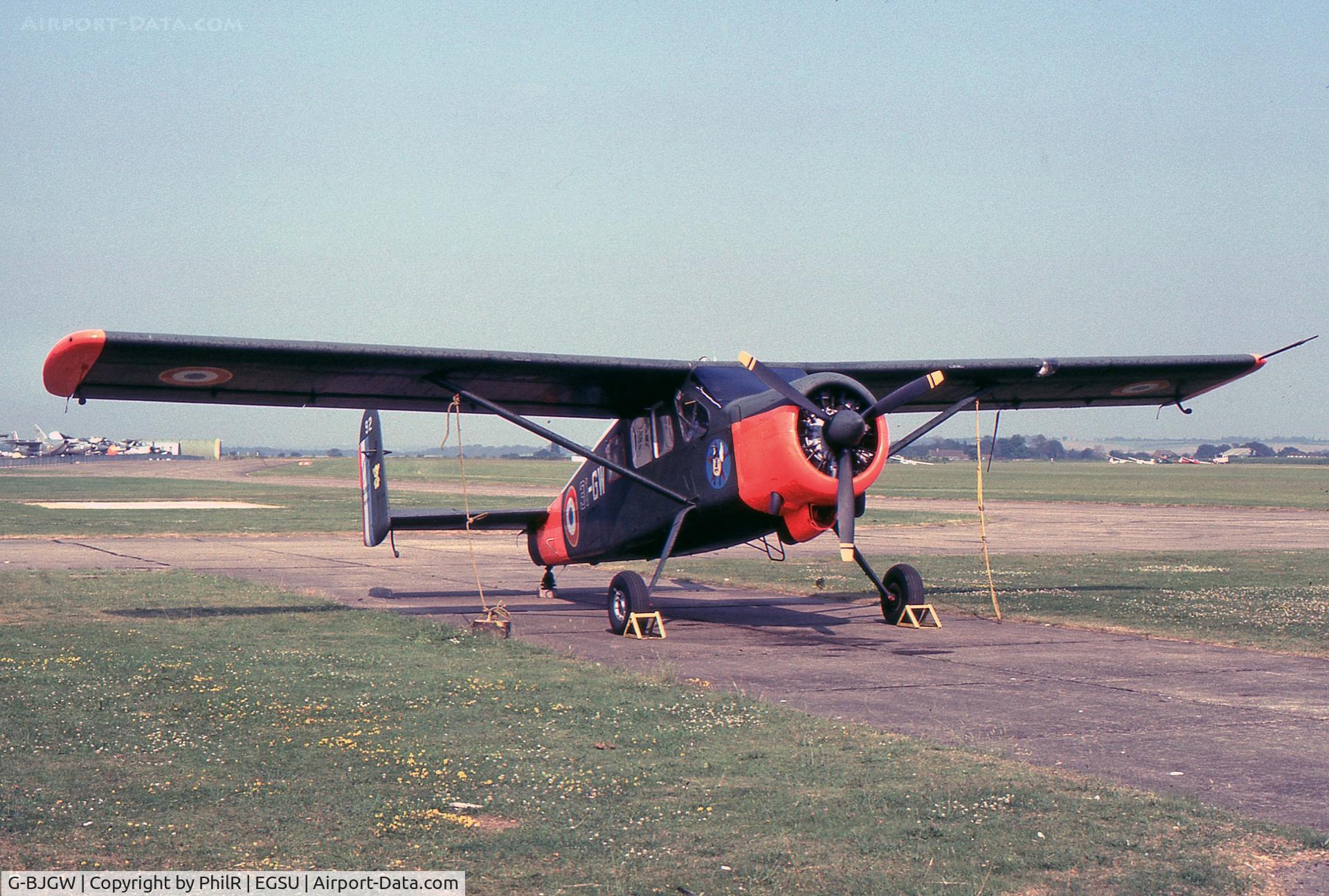 G-BJGW, 1958 Max Holste MH-1521M Broussard C/N 92, Parked at Duxford as a visitor.