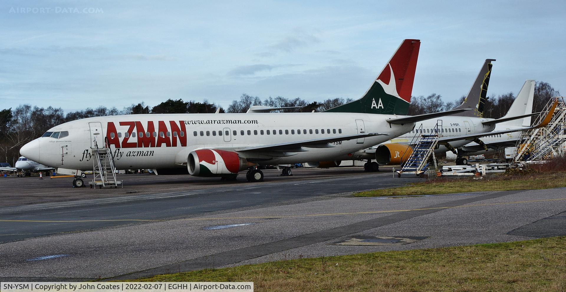 5N-YSM, 1997 Boeing 737-36N C/N 28557, Parked at European Aviation