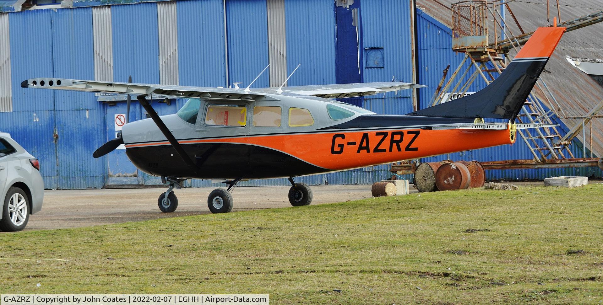 G-AZRZ, 1972 Cessna U206F Stationair C/N U20601803, Parked at the paintshop