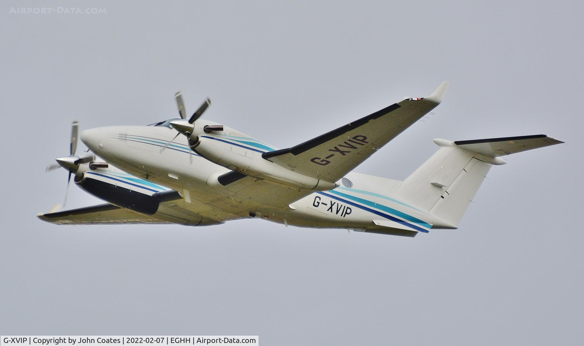G-XVIP, 1980 Beech 200 Super King Air C/N BB-588, Departing off 26