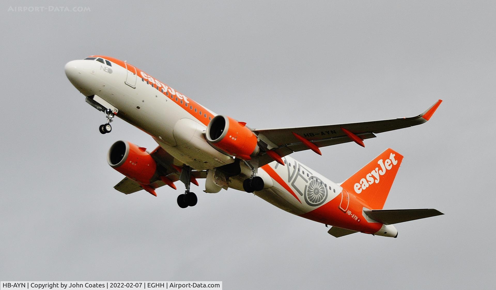 HB-AYN, 2021 Airbus A320-251N C/N 10102, Departing back to Geneva