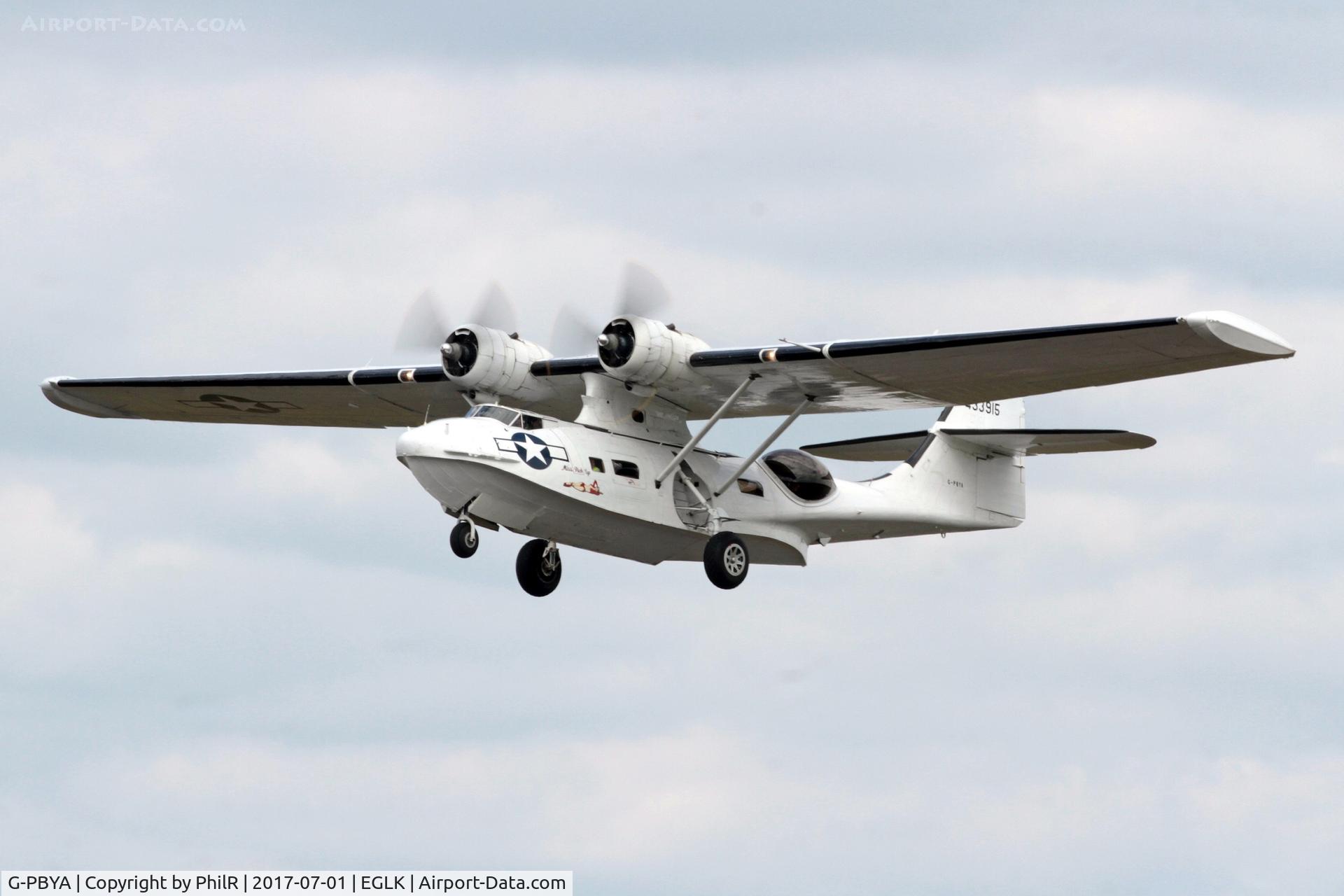 G-PBYA, 1944 Consolidated (Canadian Vickers) PBV-1A Canso A C/N CV-283, Attended the Blackbushe 75th Anniversary display in 2017.