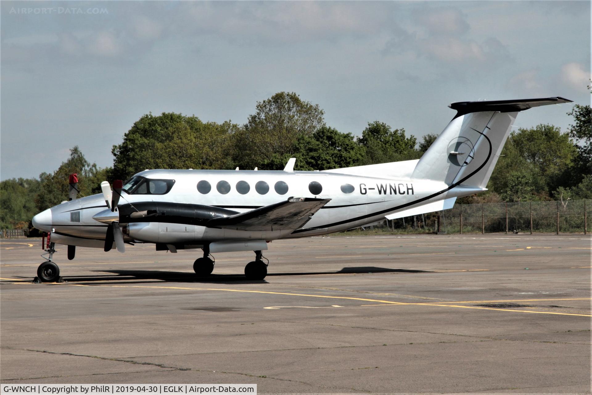 G-WNCH, 1986 Beech B200 Super King Air King Air C/N BB-1259, Parked at Blackbushe