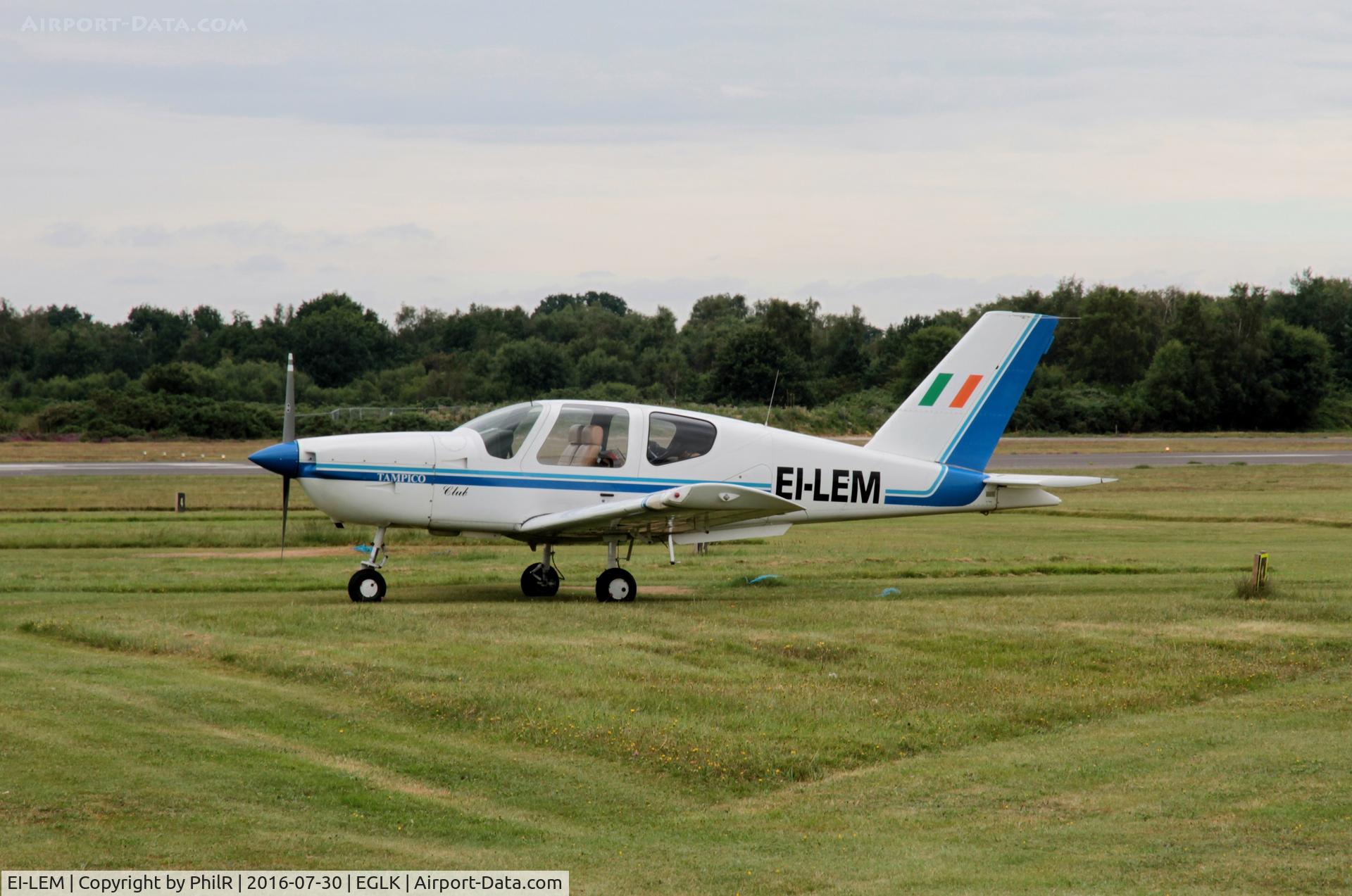 EI-LEM, 1991 Socata TB-9 Tampico Club C/N 1384, Parked at Blackbushe