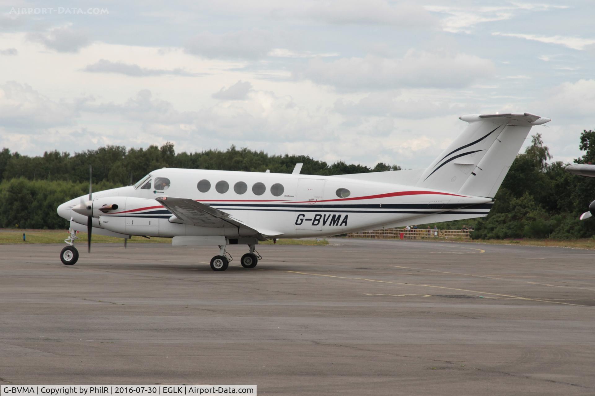 G-BVMA, 1980 Beech 200 Super King Air C/N BB-797, Blackbushe visitor.