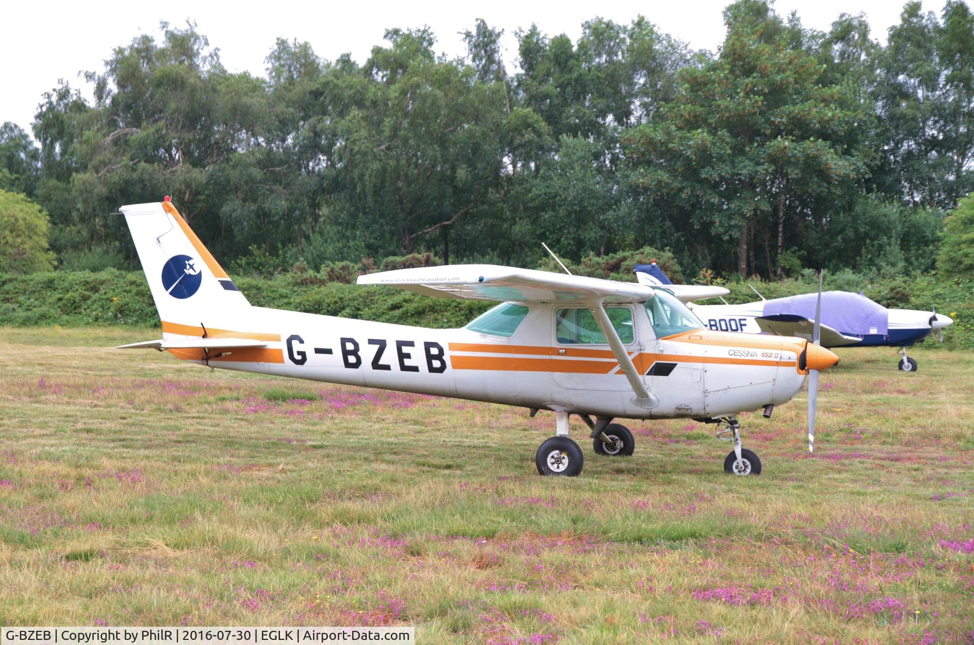 G-BZEB, 1979 Cessna 152 C/N 152-82772, Parked at Blackbushe.