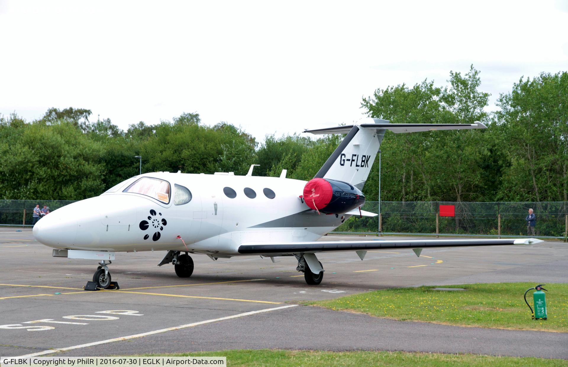 G-FLBK, 2008 Cessna 510 Citation Mustang Citation Mustang C/N 510-0068, Blackbushe executive visitor.