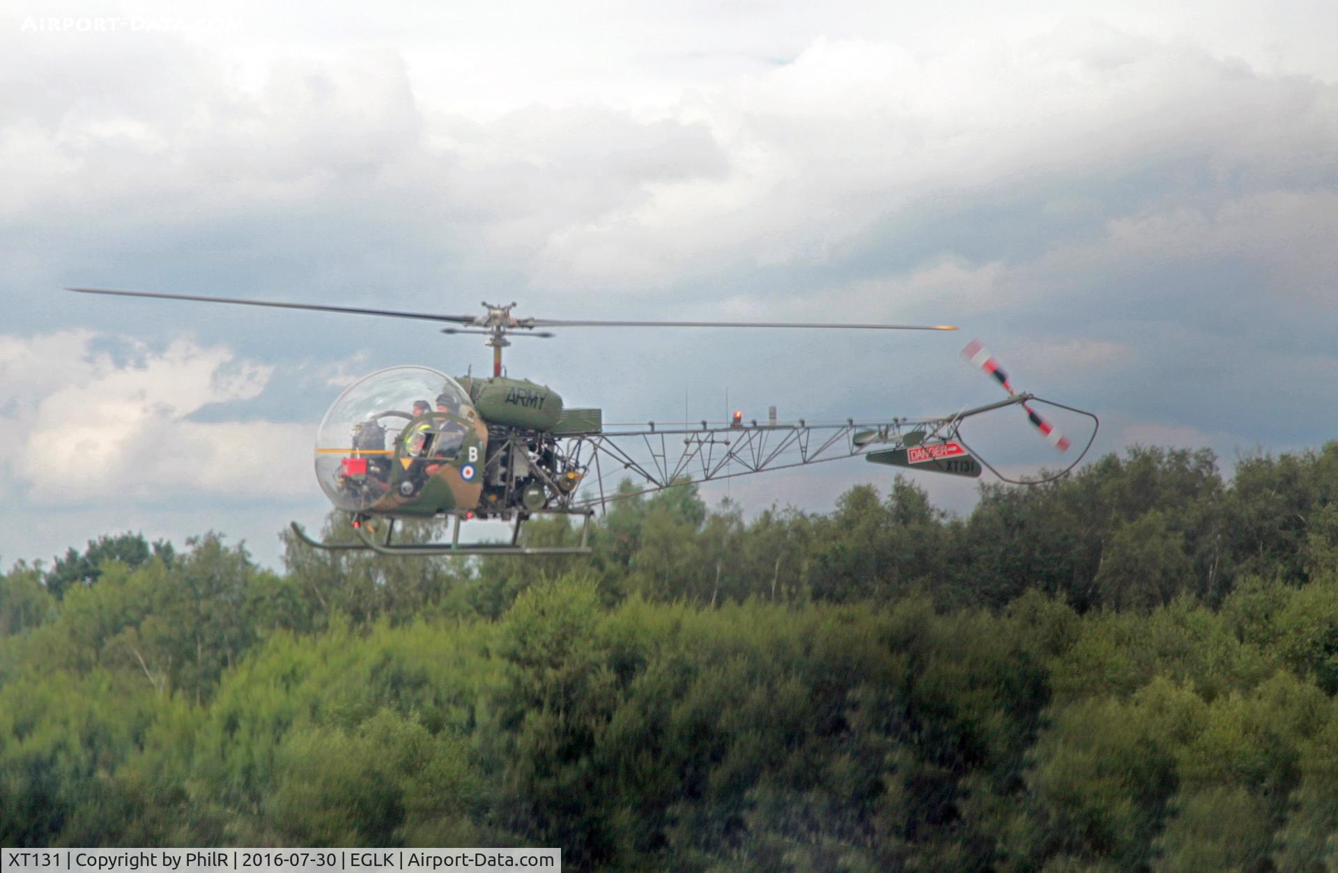 XT131, 1964 Westland Sioux AH.1 C/N 1540, Army Air Corps Historic Flight visiting Blackbushe.