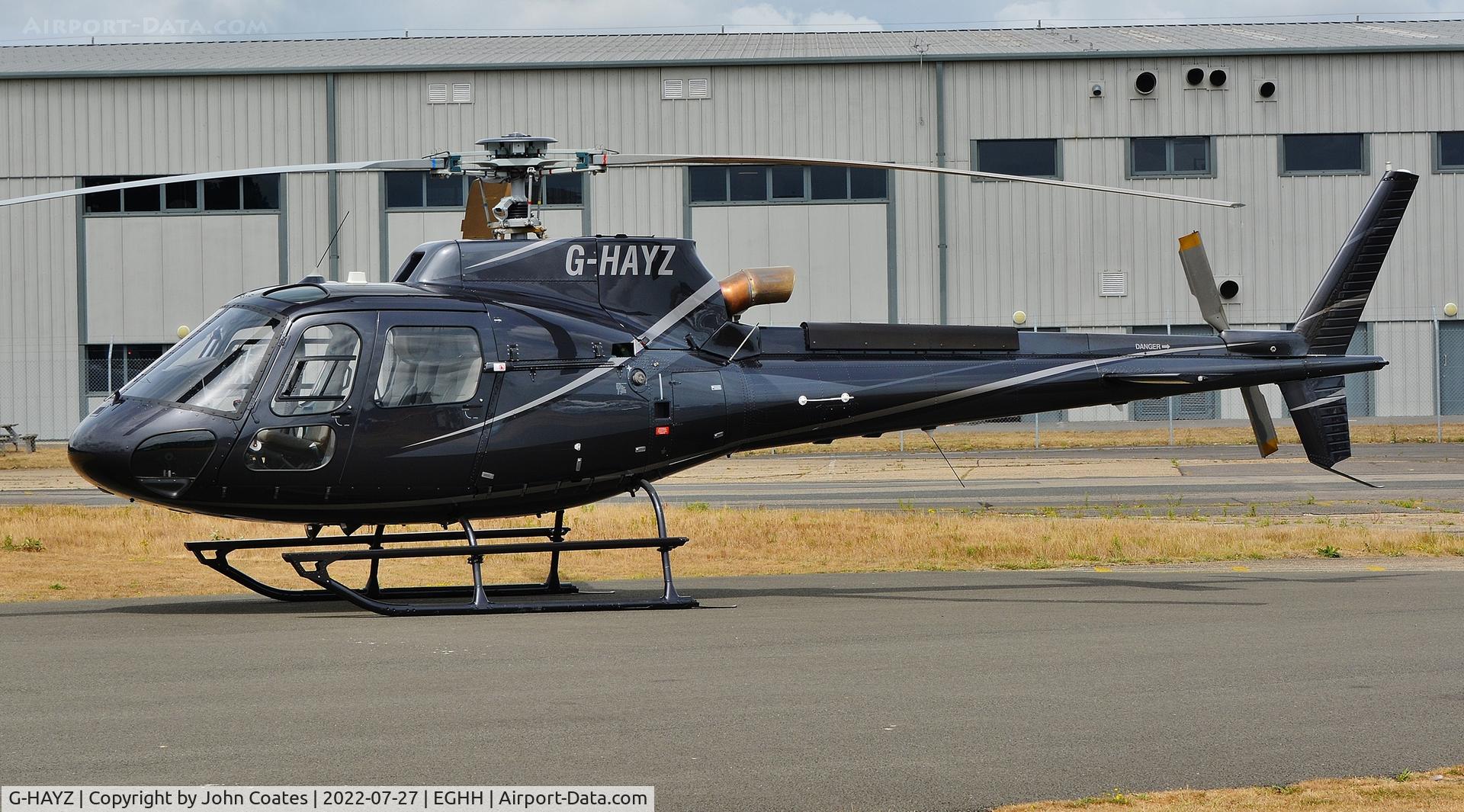 G-HAYZ, 2021 Airbus Helicopters AS-350B-3 Ecureuil C/N 8835, Visitor at Bliss Aviation