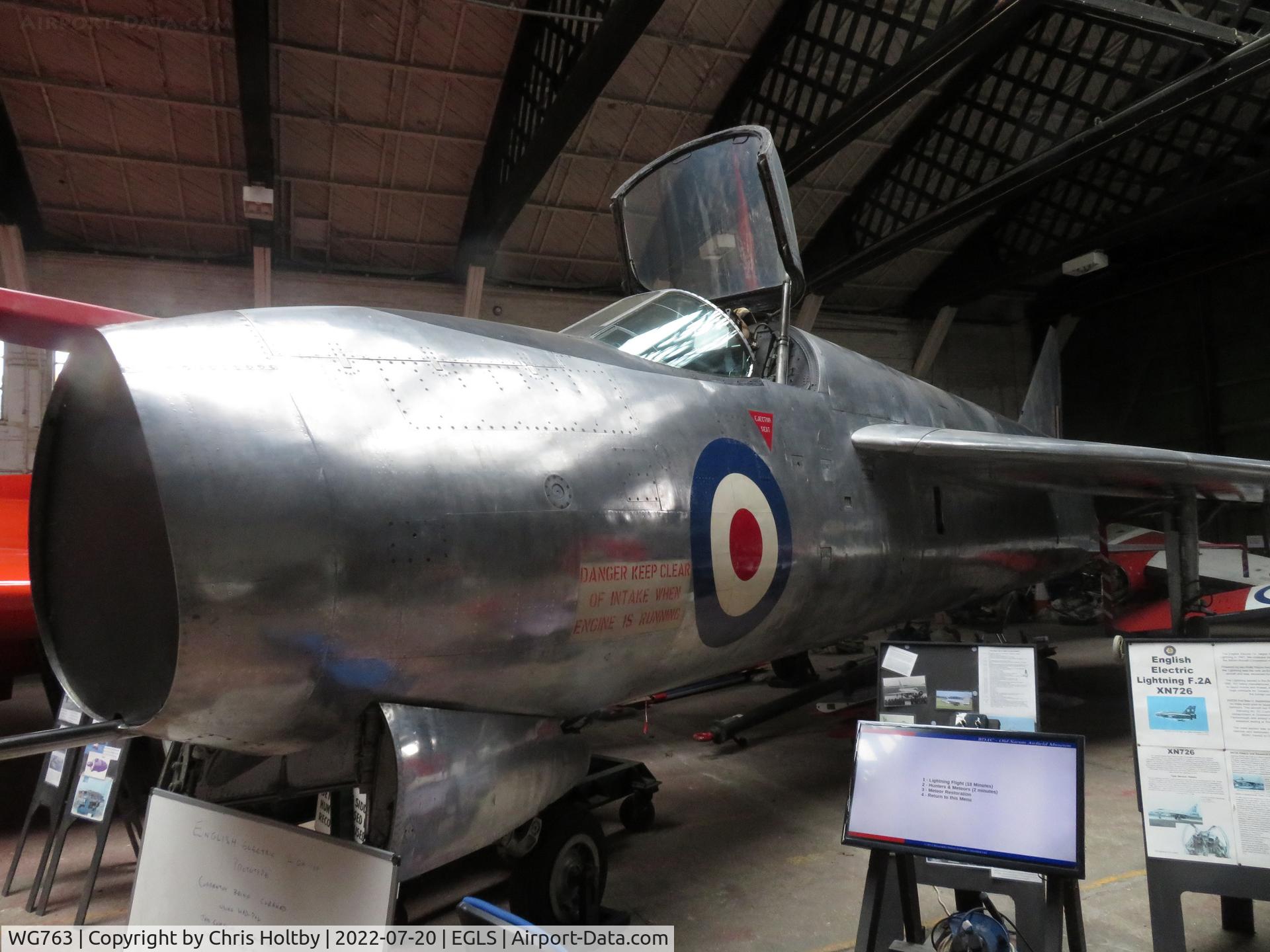 WG763, 1955 English Electric P.1A C/N 95003, On static display at Old Sarum as part of the Boscombe Down Aviation Collection, Wilts.
