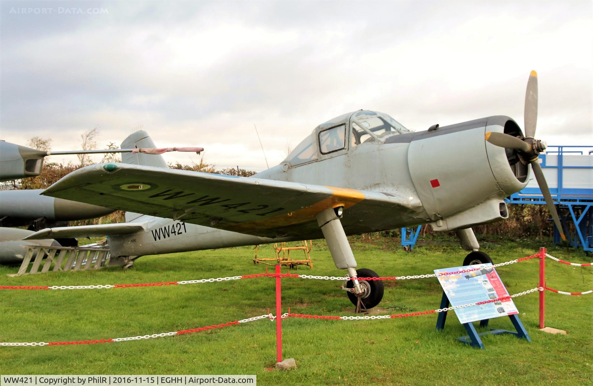 WW421, 1953 Percival P-56 Provost T.1 C/N PAC/F/234, Exhibited at the Bournemouth Aviation Museum
