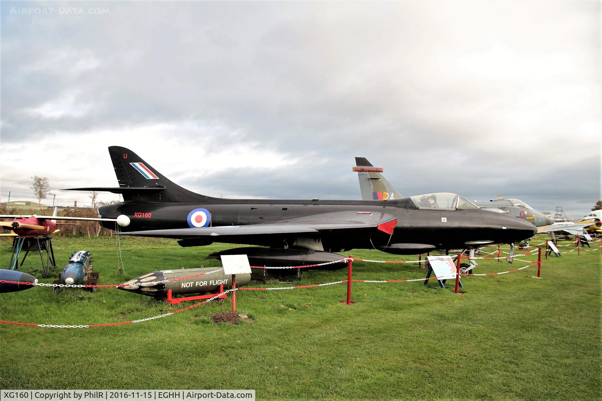 XG160, 1956 Hawker Hunter F.6A C/N S4/U/3393, Exhibited at the Bournemouth Aviation Museum
