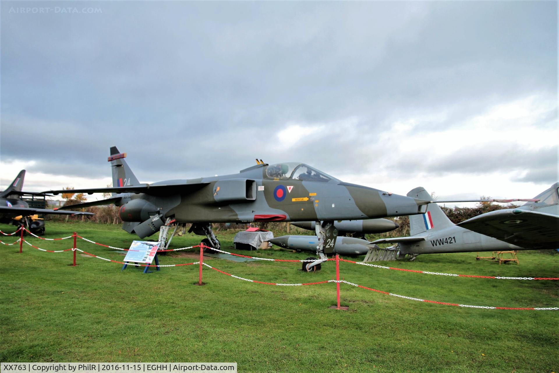 XX763, 1975 Sepecat Jaguar GR.1 C/N S.60, Exhibited at the Bournemouth Aviation Museum