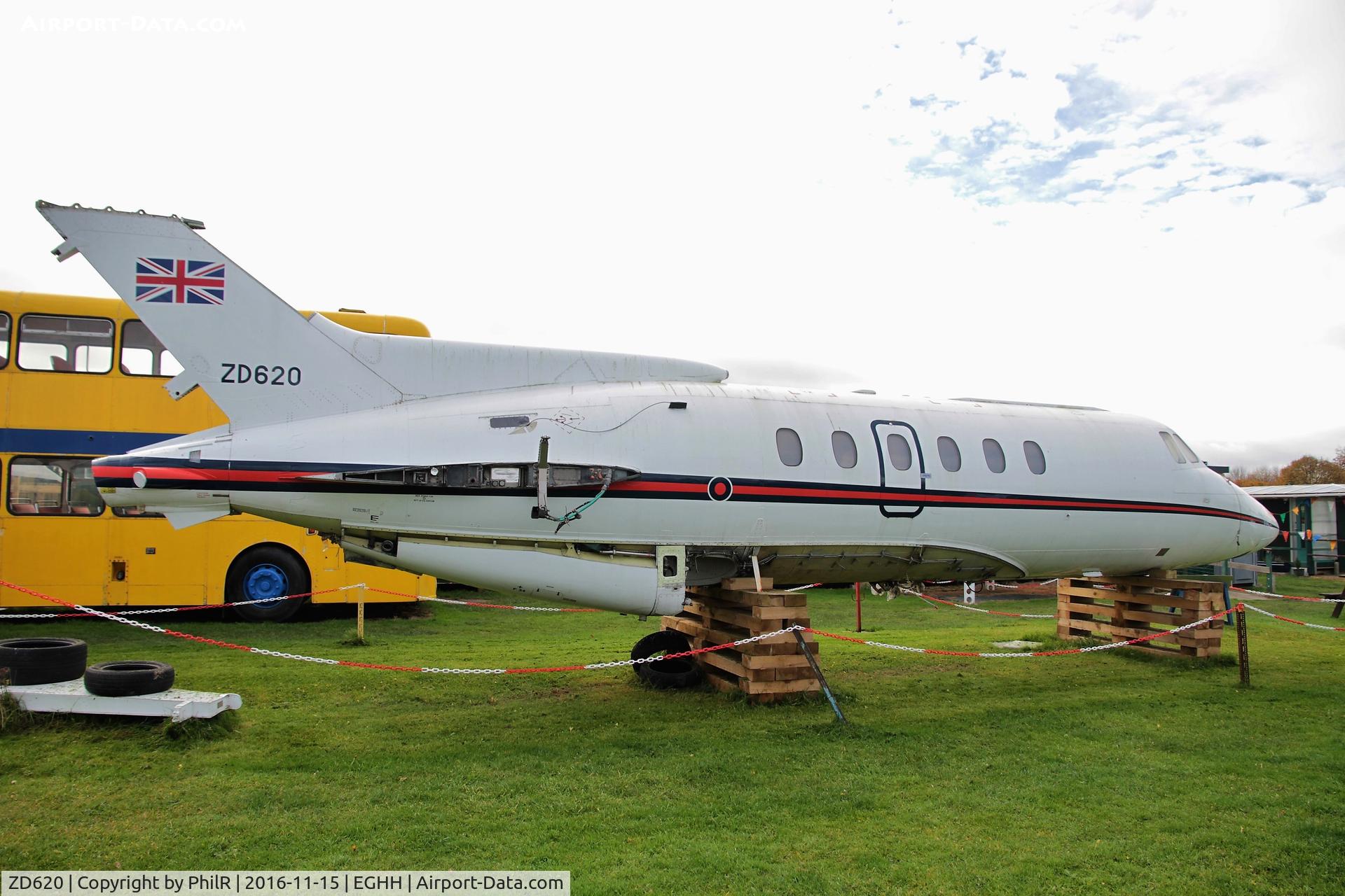 ZD620, British Aerospace BAe-125 CC.3 C/N 257181, Exhibited at the Bournemouth Aviation Museum