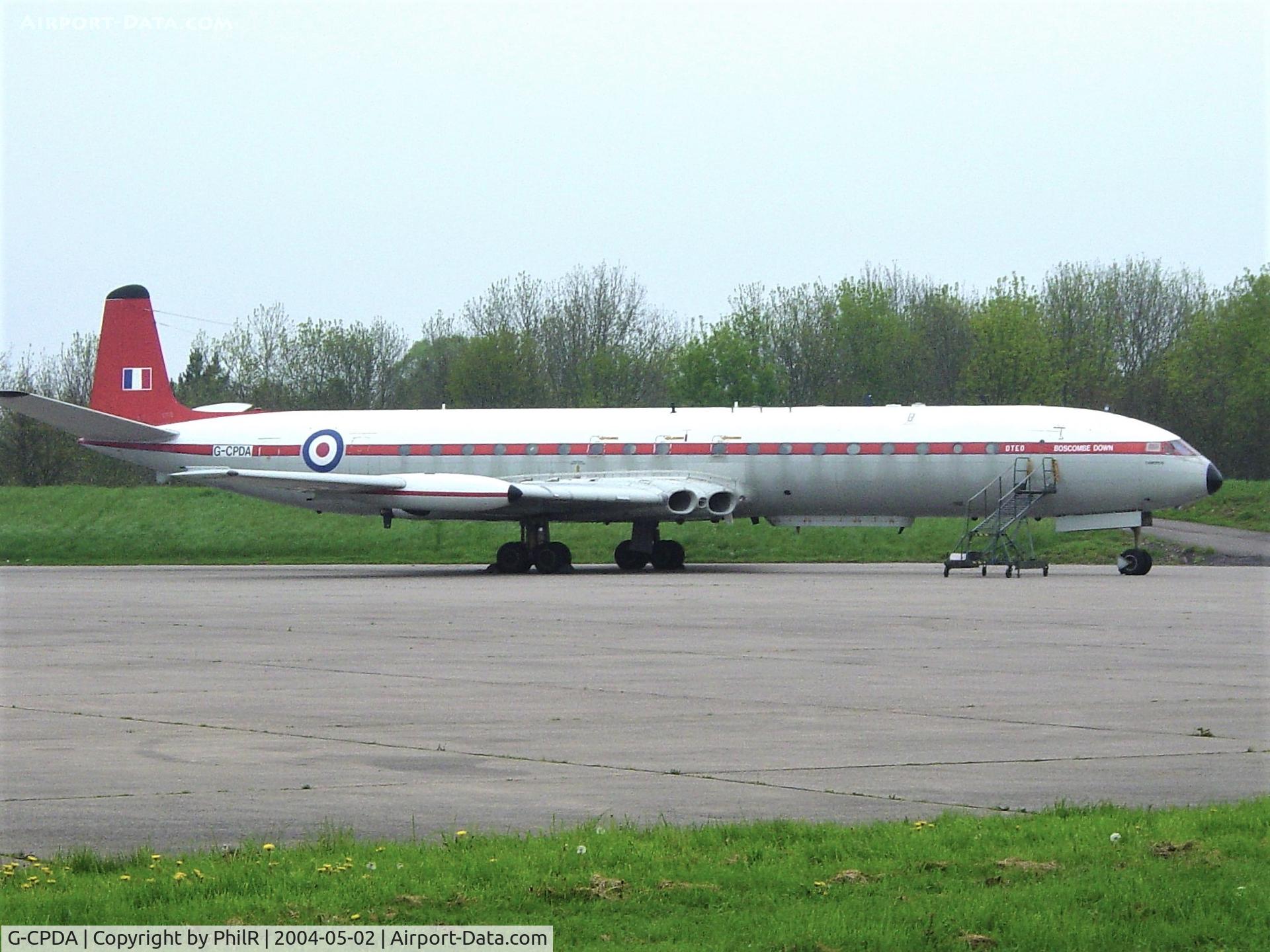 G-CPDA, 1963 De Havilland DH.106 Comet 4C C/N 6473, On display at the May 2004 Bruntingthorpe Open Day, alas no more.