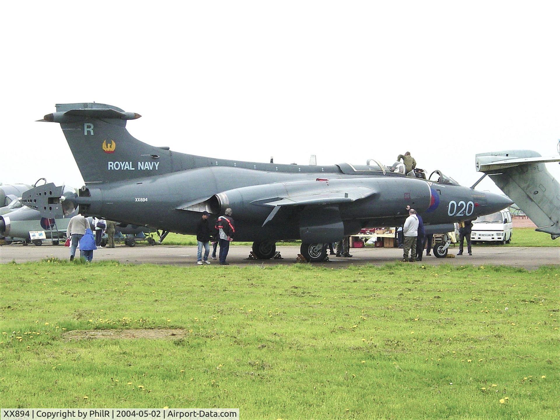 XX894, 1975 Hawker Siddeley Buccaneer S.2B C/N B3-03-74, On display at the May 2004 Bruntingthorpe Open Day, alas no more. Now at Kemble.