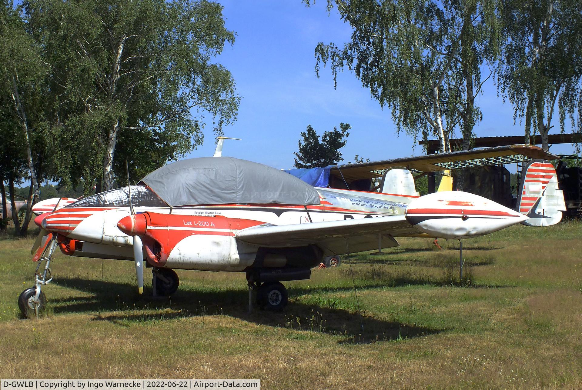 D-GWLB, Let L-200A Morava C/N 170320, Let L-200A Morava at the Flugplatzmuseum Cottbus (Cottbus aviation museum)