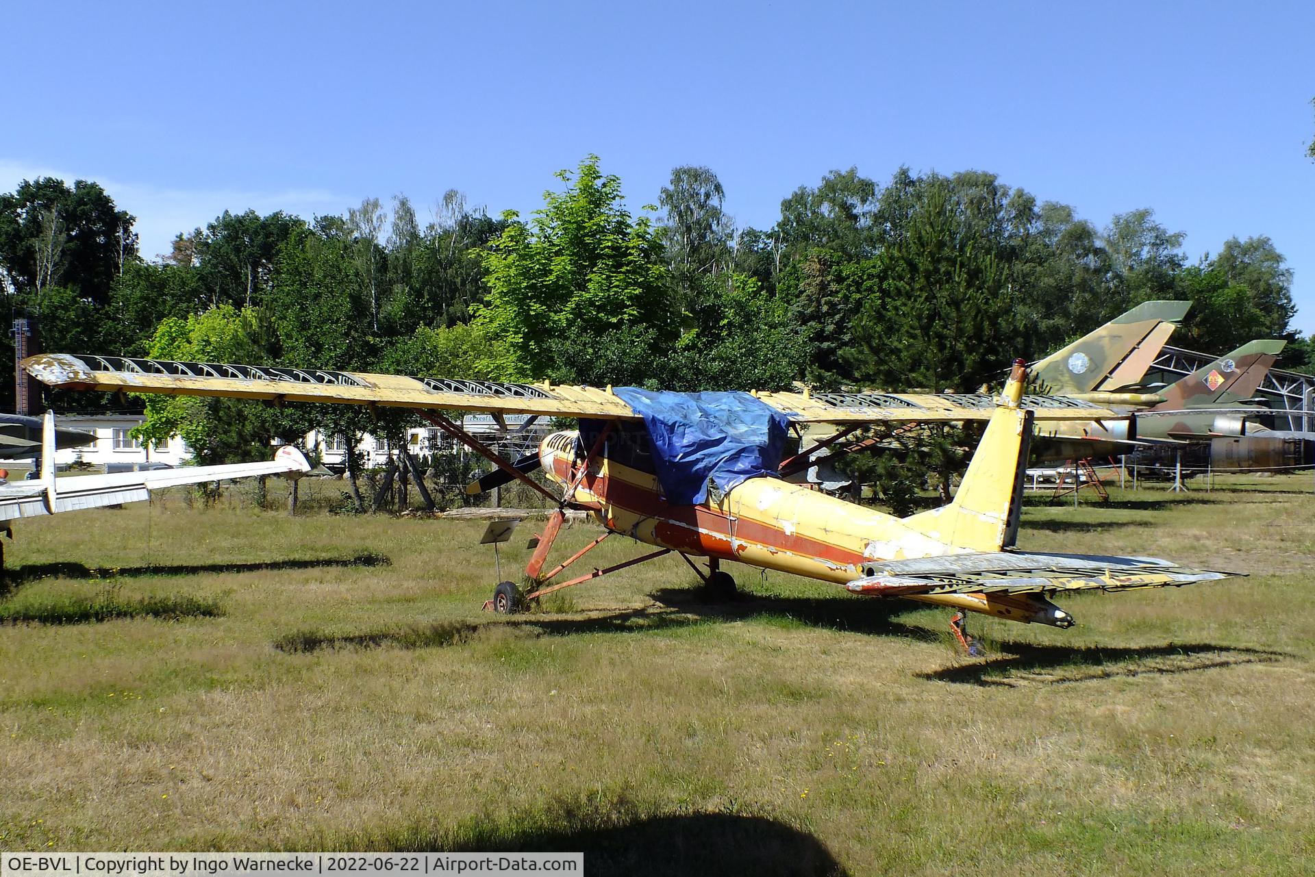 OE-BVL, 1956 Aero L-60 Brigadyr C/N 150401, Aero L-60 Brigadyr (awaiting restoration, minus rudder and wingbox outer skin) at the Flugplatzmuseum Cottbus (Cottbus aviation museum)