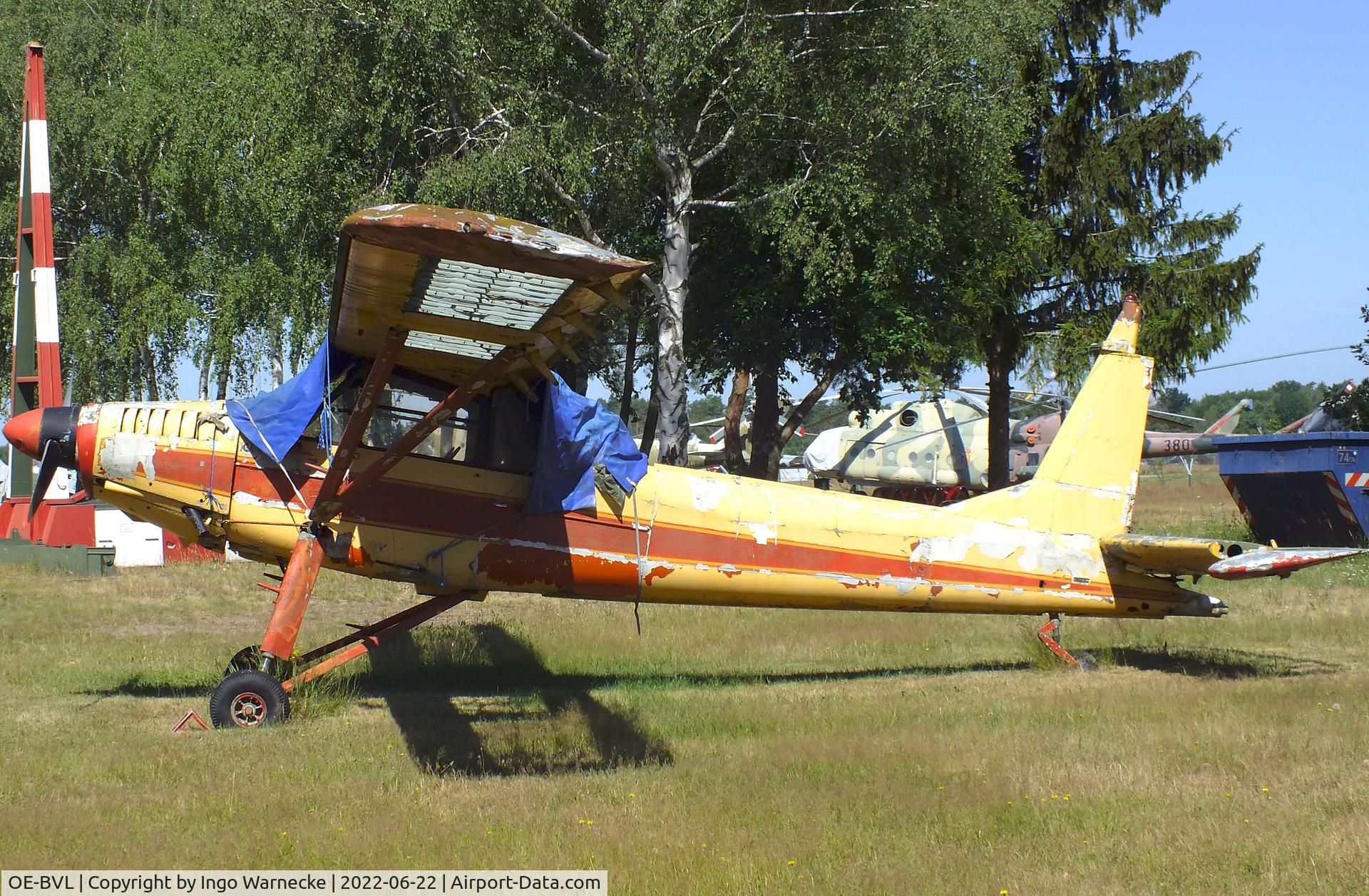 OE-BVL, 1956 Aero L-60 Brigadyr C/N 150401, Aero L-60 Brigadyr (awaiting restoration, minus rudder and wingbox outer skin) at the Flugplatzmuseum Cottbus (Cottbus aviation museum)