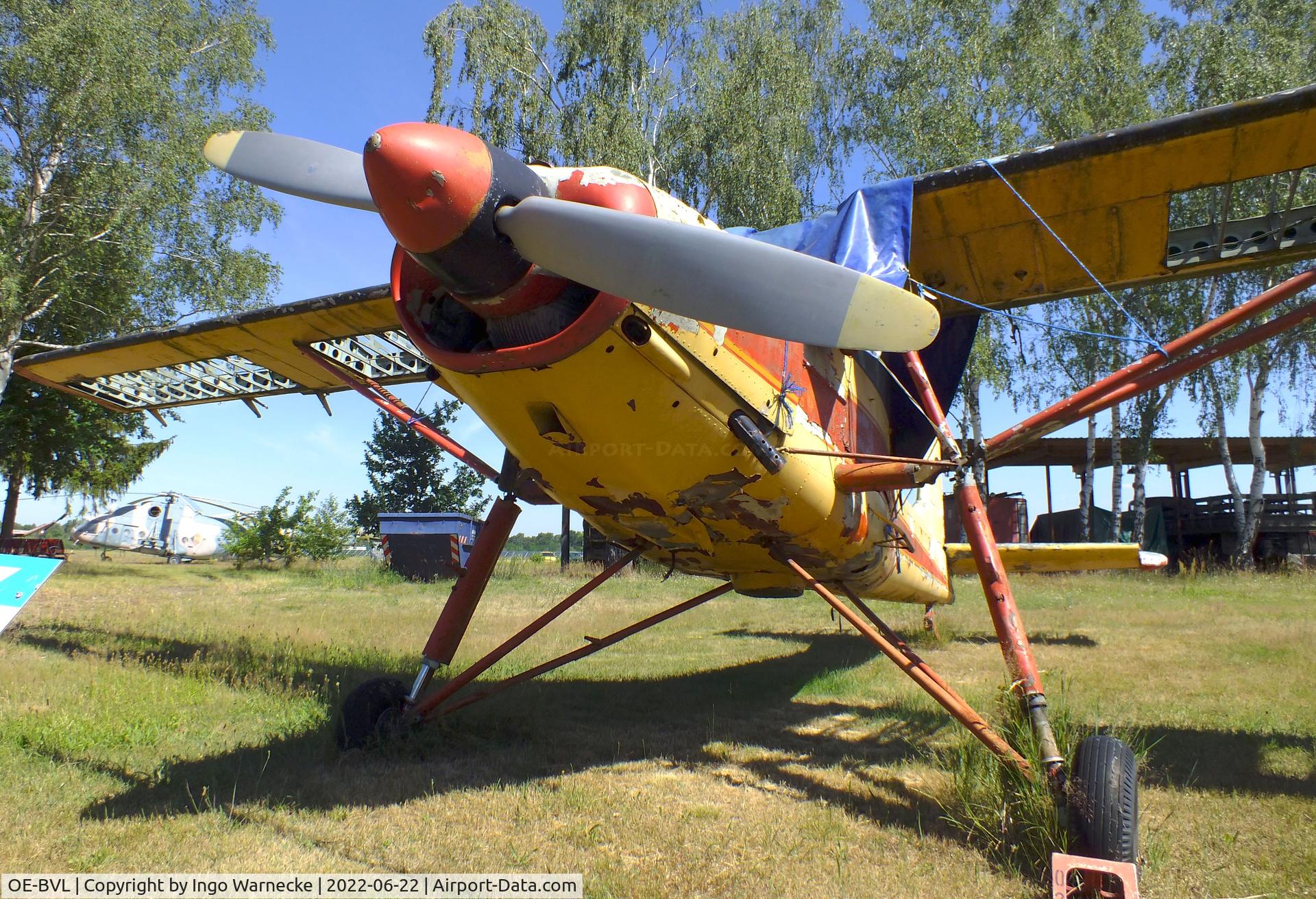 OE-BVL, 1956 Aero L-60 Brigadyr C/N 150401, Aero L-60 Brigadyr (awaiting restoration, minus rudder and wingbox outer skin) at the Flugplatzmuseum Cottbus (Cottbus aviation museum)