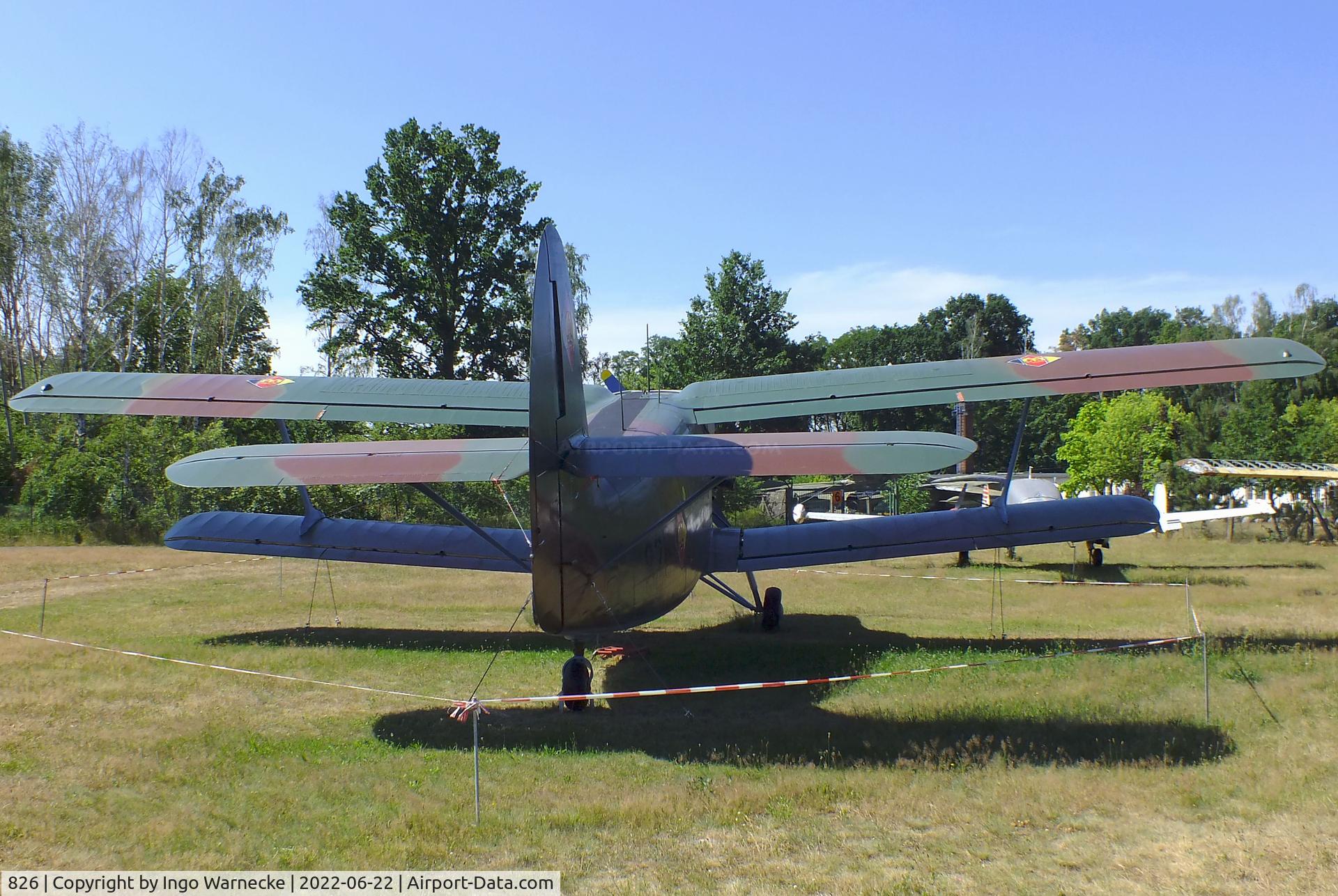 826, 1957 Antonov An-2T C/N 1 079 473 06, Antonov An-2T COLT at the Flugplatzmuseum Cottbus (Cottbus aviation museum)