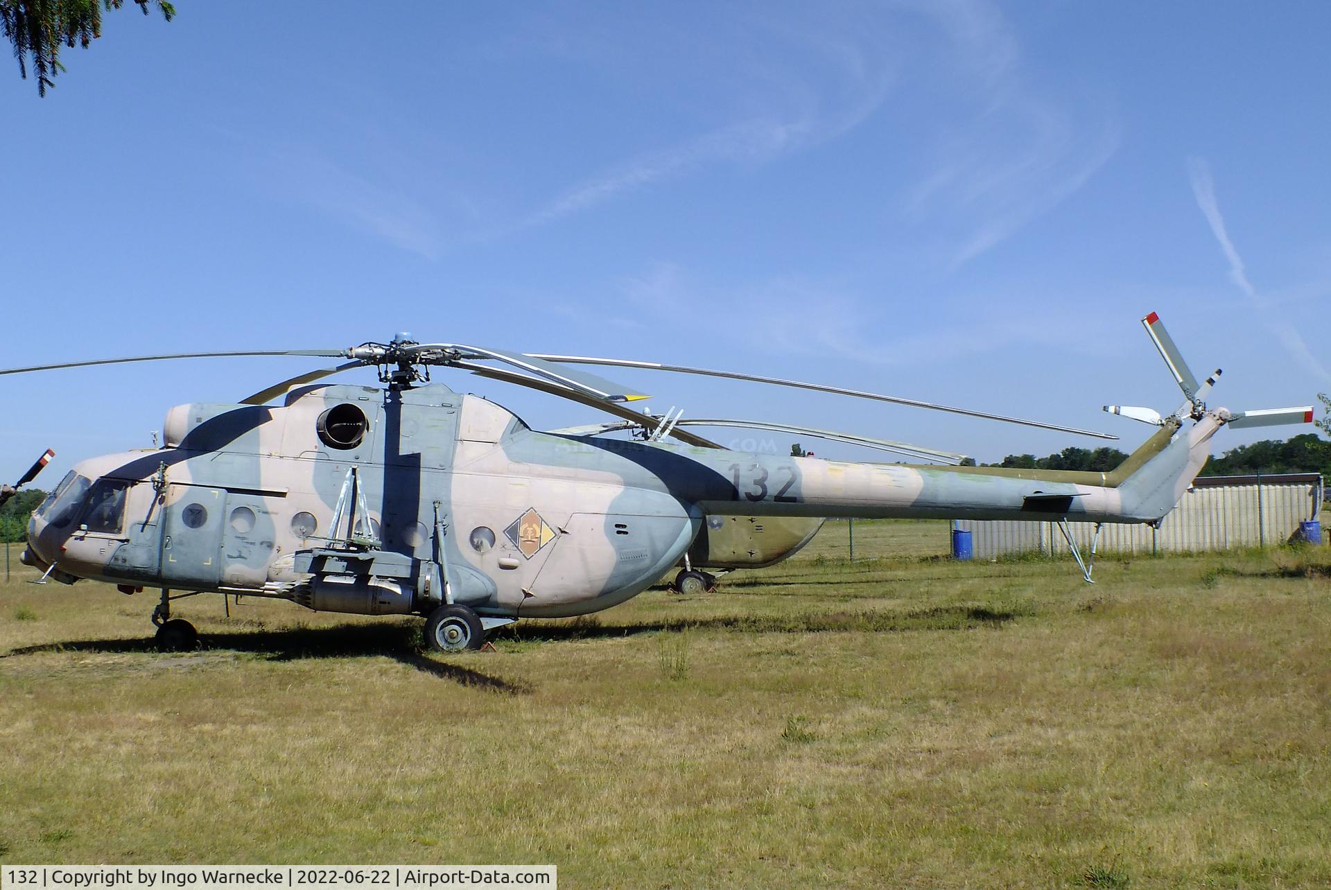 132, 1976 Mil Mi-8TB Hip C/N 10560, Mil Mi-8TB HIP at the Flugplatzmuseum Cottbus (Cottbus aviation museum)