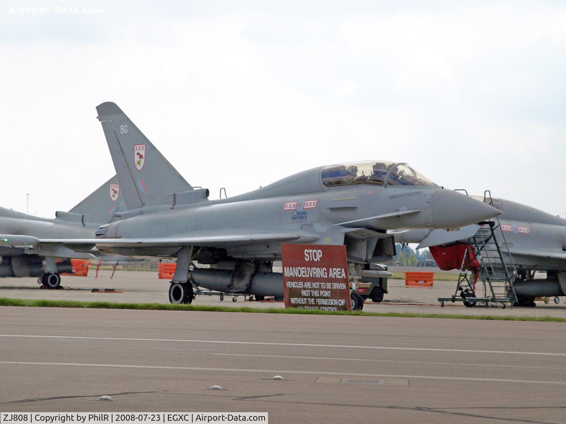 ZJ808, 2004 Eurofighter EF-2000 Typhoon T3 C/N 0028/BT009, BAE Typhoon T1 ZJ808 'BG' RAF Coningsby.