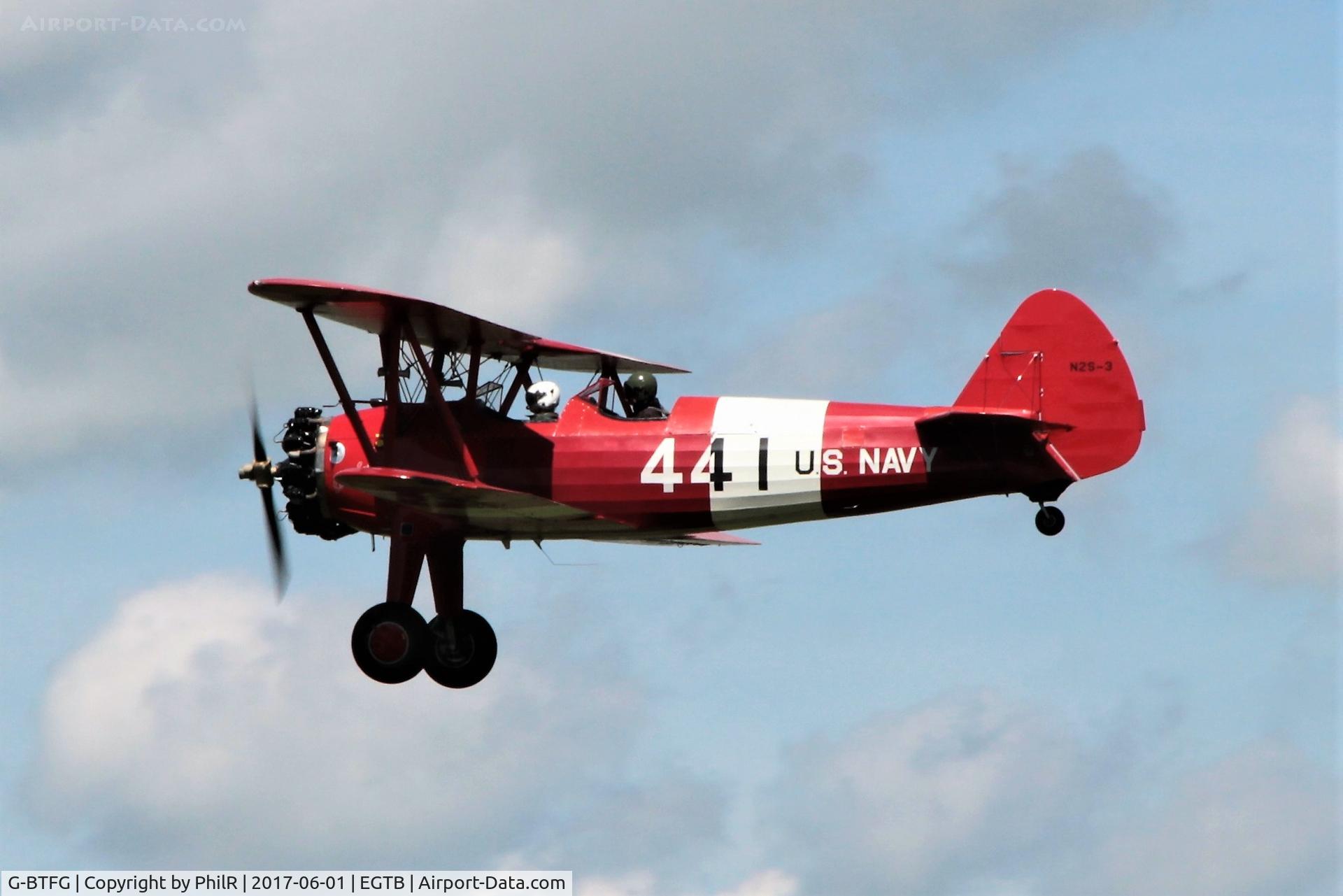 G-BTFG, 1940 Boeing A75N1 C/N 75-3441, G-BTFG 1940 Boeing A75N1 Stearman at Air Expo, Booker