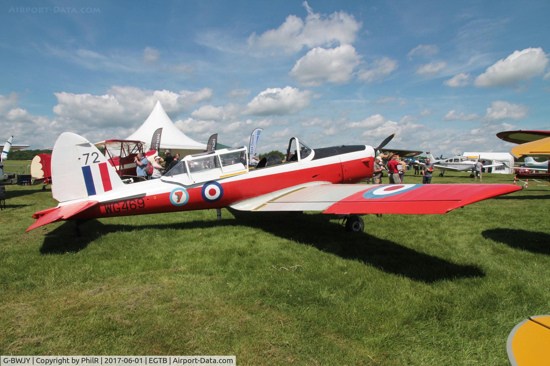G-BWJY, 1951 De Havilland DHC-1 Chipmunk T.10 C/N C1/0519, WG469 1951 DH Chipmunk T10 ex RAF visiting Air Expo at Booker