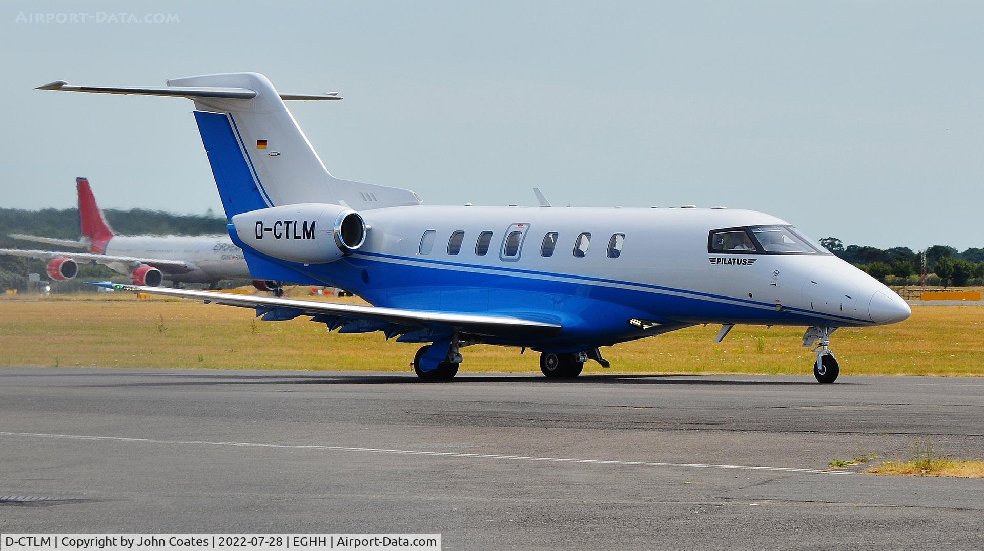 D-CTLM, Pilatus PC-24 C/N 188, Taxiing to depart after a short visit