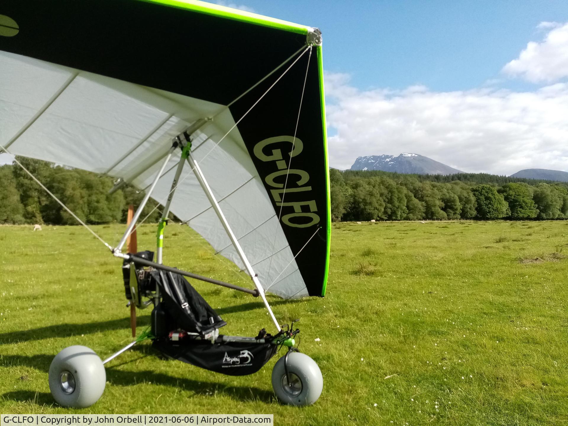 G-CLFO, 2019 Airplay Aircraft Eurofly Snake C/N 19003, Eurofly Snake with Grif Zip wing.
Adventure bag. Pull and electric start.
Tundra wheels.