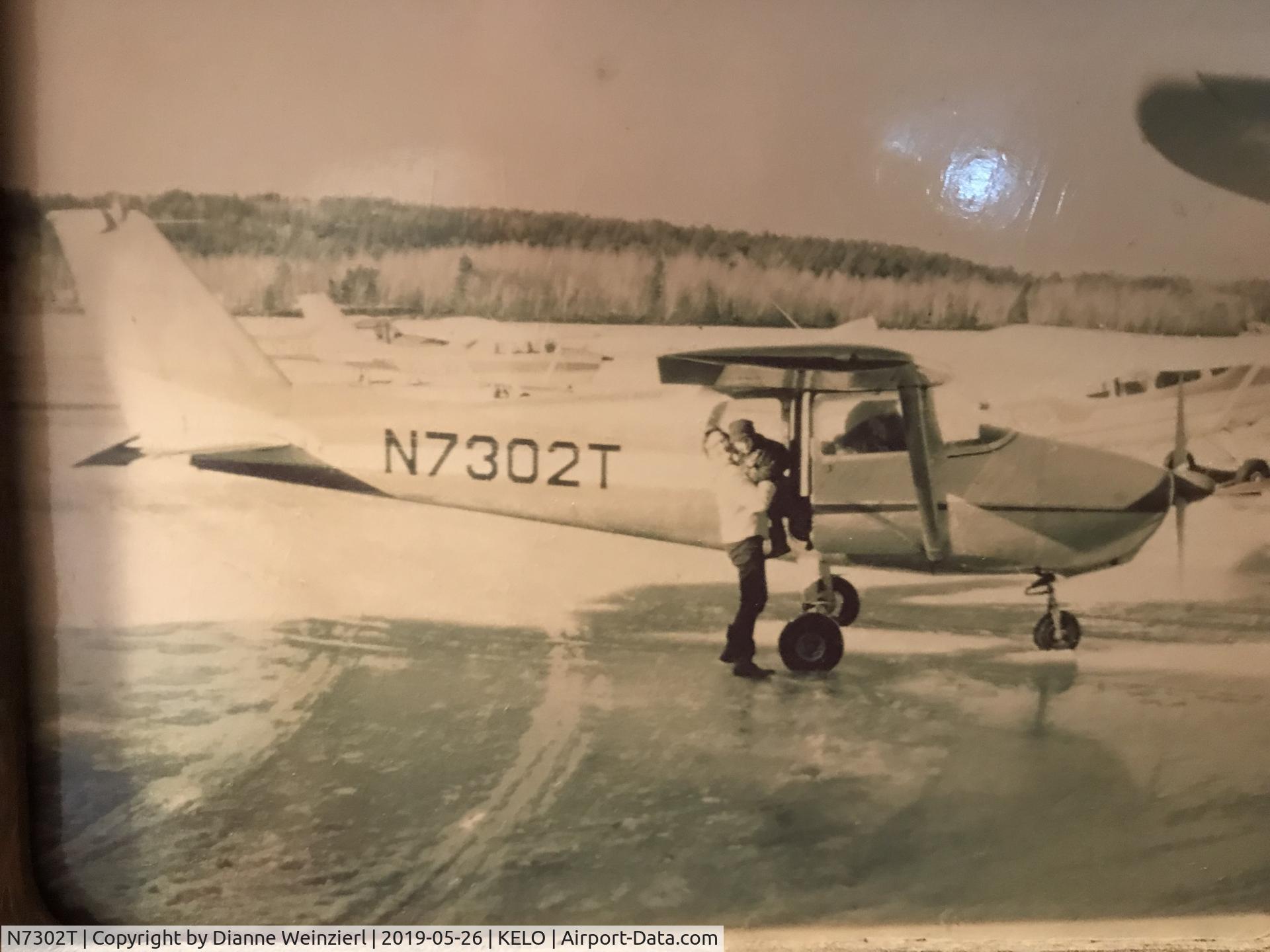 N7302T, 1959 Cessna 172A C/N 46902, My dad (Mike Weinzierl) owned this airplane around 1968 when the photo was taken. I was approximately 3-4 years old, and my grandmother (Mary Pechaver) was holding me as we de-planed from the 