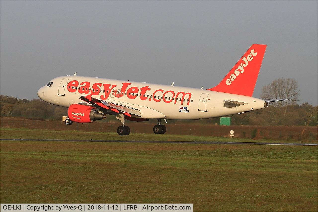 OE-LKI, 2006 Airbus A319-111 C/N 2829, Airbus A319-111, Landing rwy 25L, Brest-Bretagne airport (LFRB-BES)