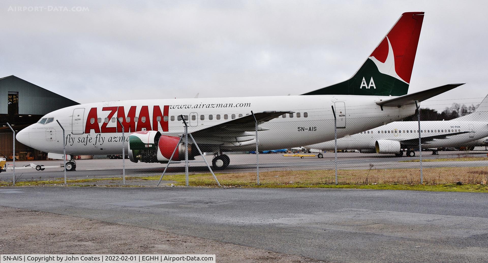 5N-AIS, 1998 Boeing 737-5L9 C/N 29235, Engine running at European Aviation