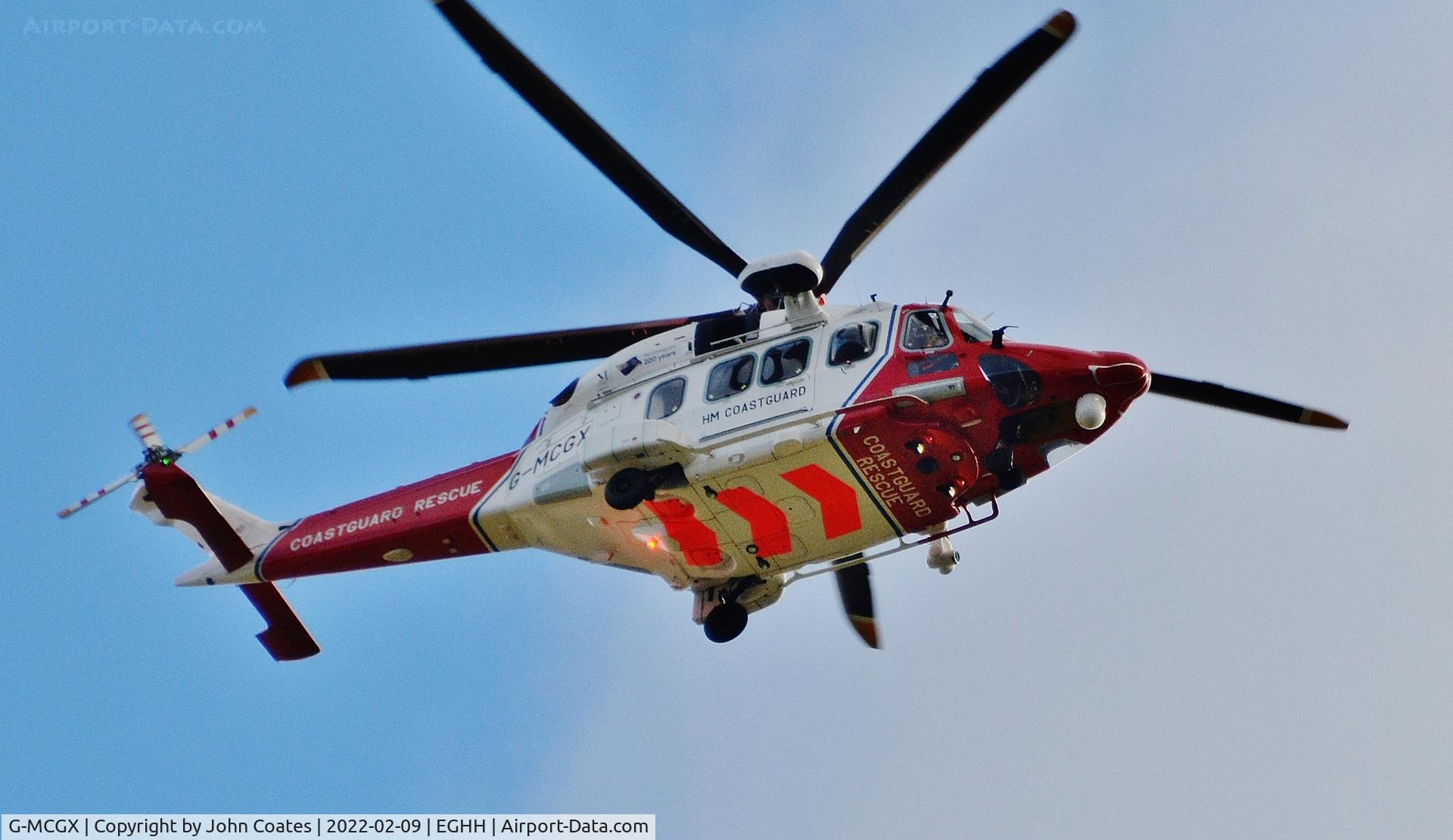G-MCGX, 2018 Leonardo AW189 C/N 92010, Low fly through on training
