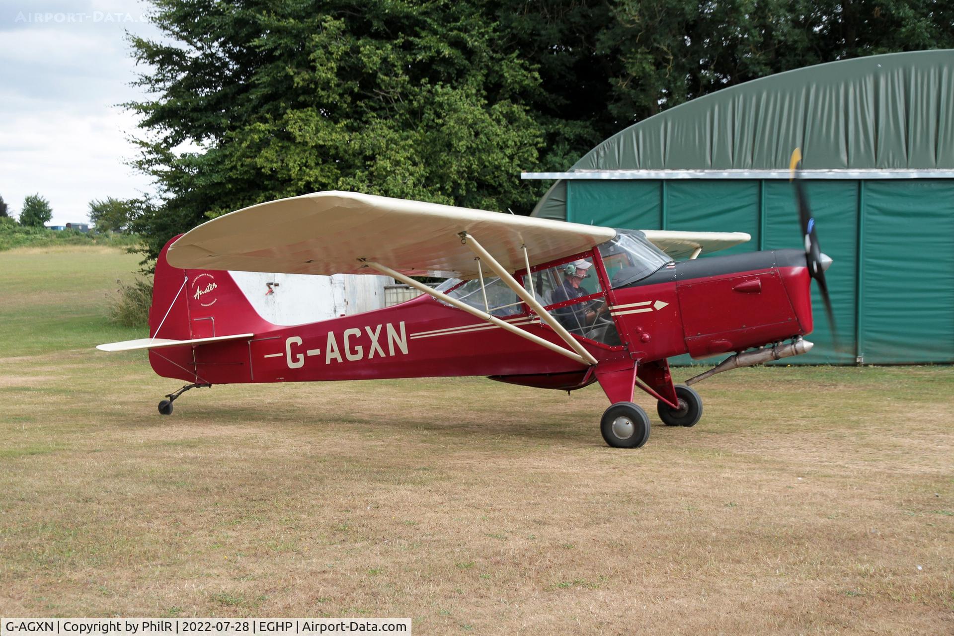 G-AGXN, 1946 Auster J-1N Alpha C/N 1963, G-AGXN 1946 Auster J1N Alpha at Popham fly in