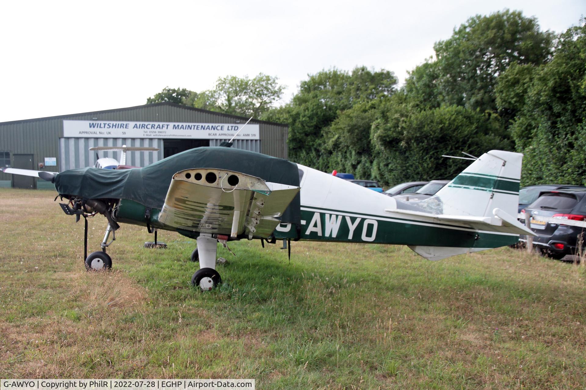 G-AWYO, 1969 Beagle B-121 Pup Series 1 (Pup 100) C/N B121-041, G-AWYO 1969 Beagle B121 Srs 1 Pup at Popham fly in