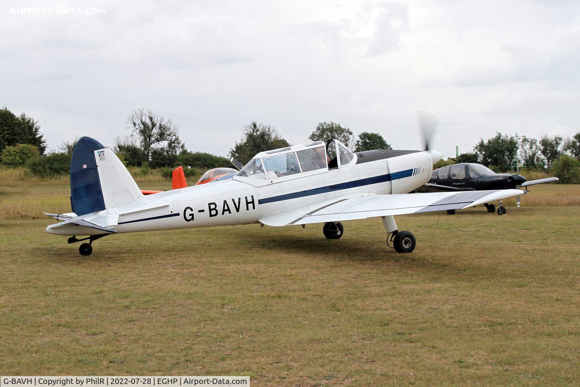 G-BAVH, 1953 De Havilland DHC-1 Chipmunk T.10 C/N C1/0841, G-BAVH 1953 DHC-1 Chipmunk T10 (Lycoming) at Popham fly in
