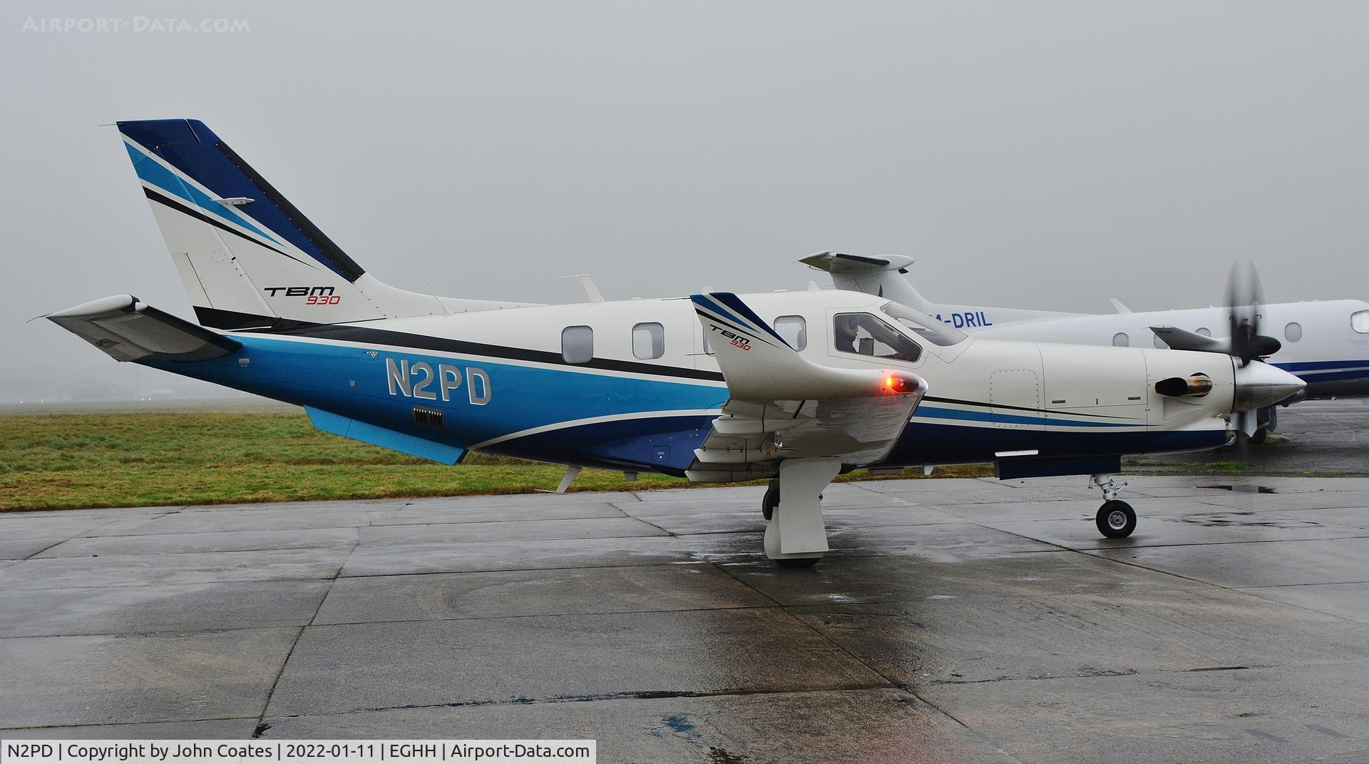 N2PD, 2016 SOCATA TBM-700 C/N 1141, Parked at BAS