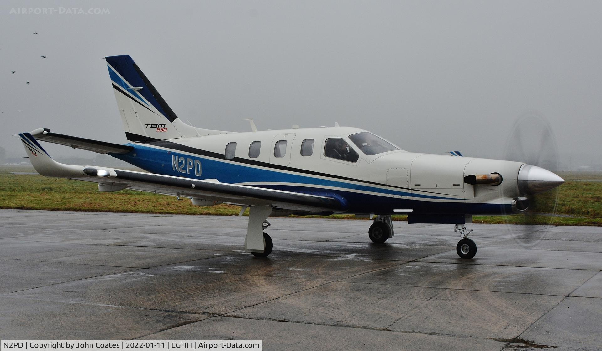 N2PD, 2016 SOCATA TBM-700 C/N 1141, About to depart BAS