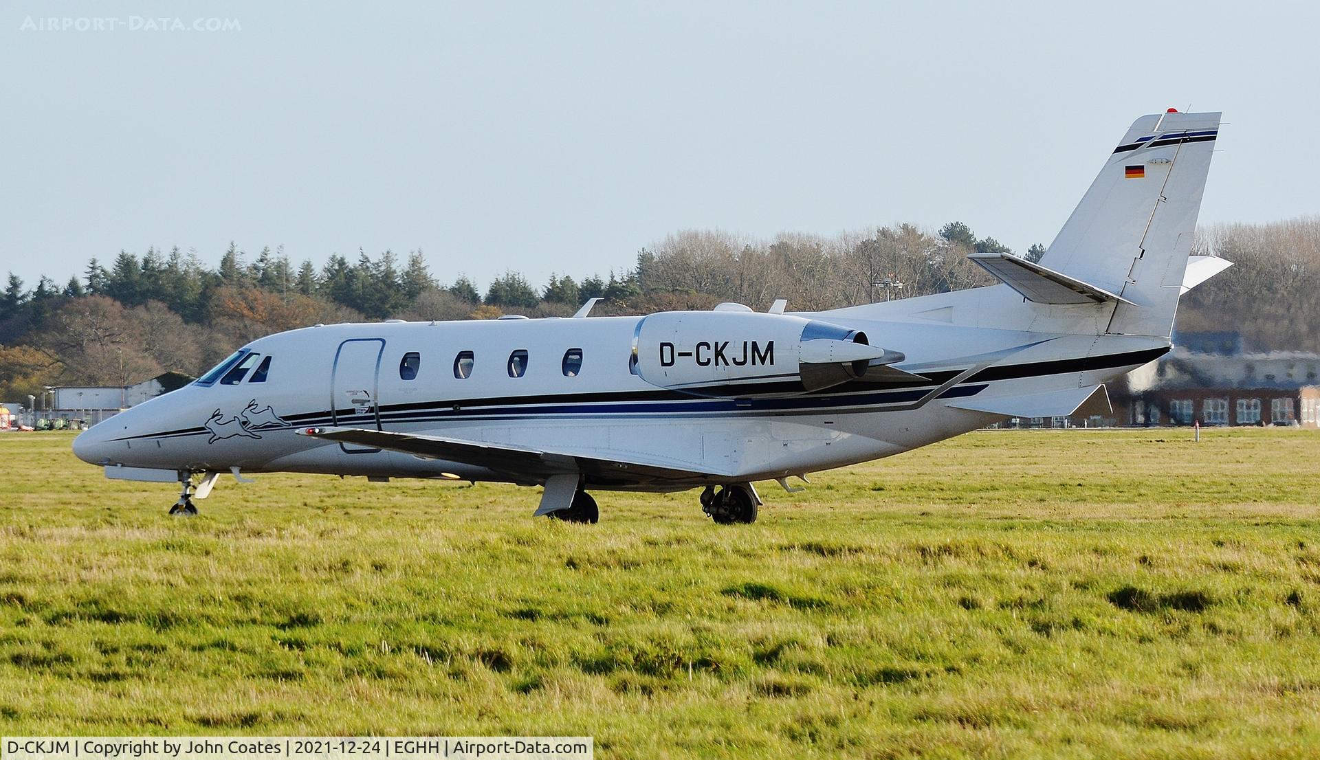 D-CKJM, 2019 Cessna 560XL Citation XLS+ C/N 5606277, Taxiing on arrival