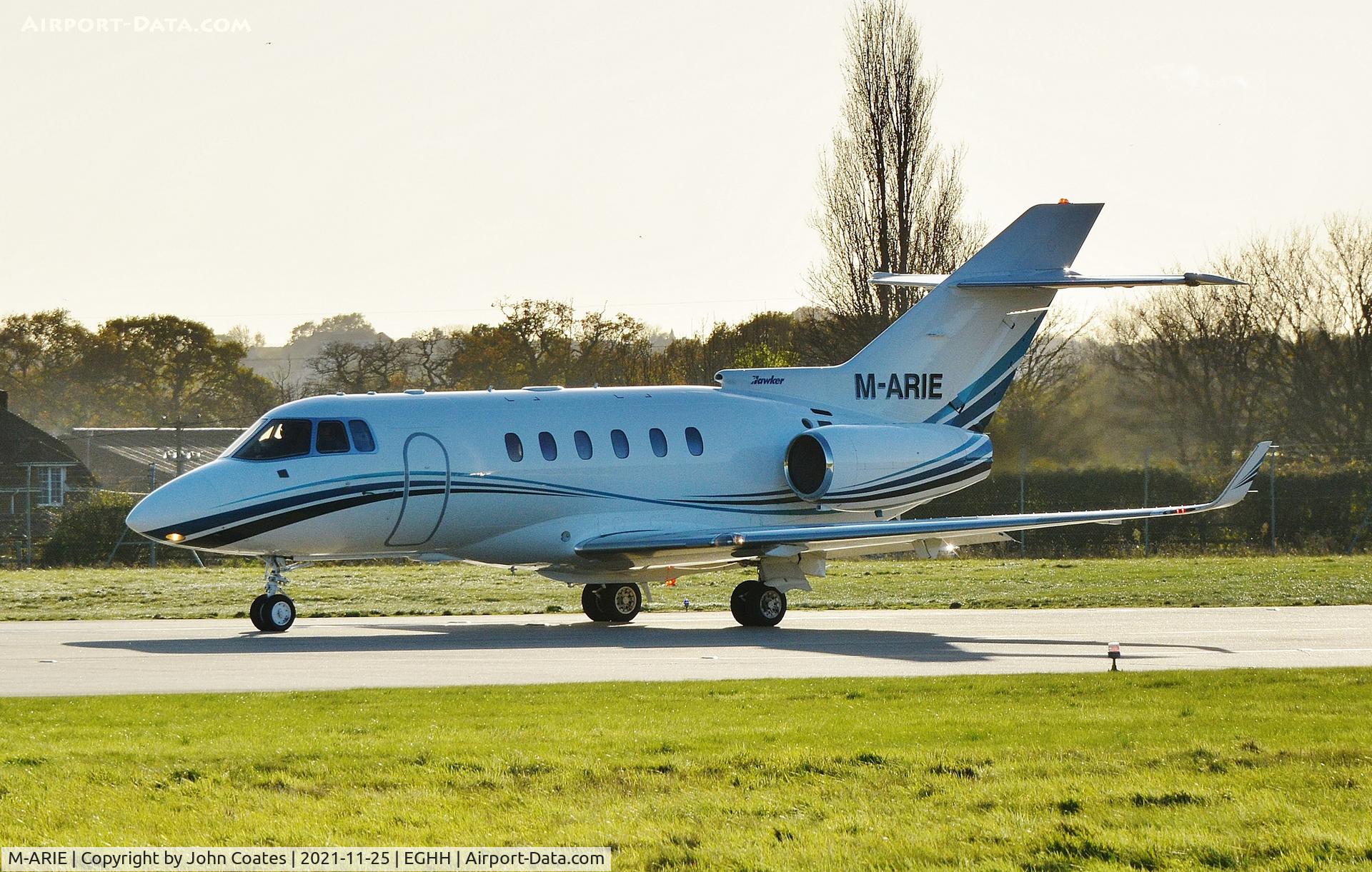 M-ARIE, 2011 Pilatus PC-12/47E C/N 1287, About to depart off 08