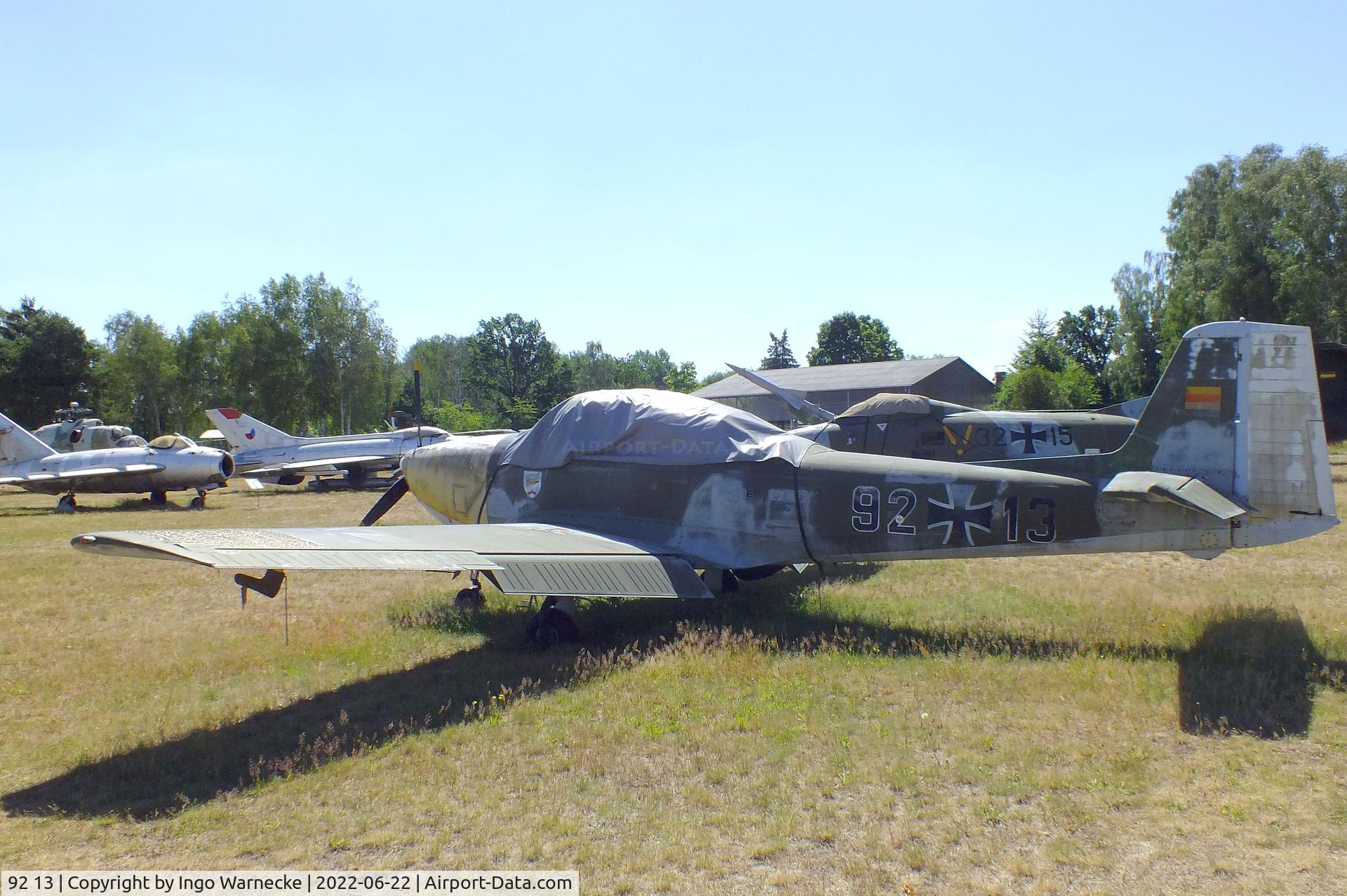 92 13, Piaggio P-149D C/N 309, Piaggio P.149D at the Flugplatzmuseum Cottbus (Cottbus airfield museum)