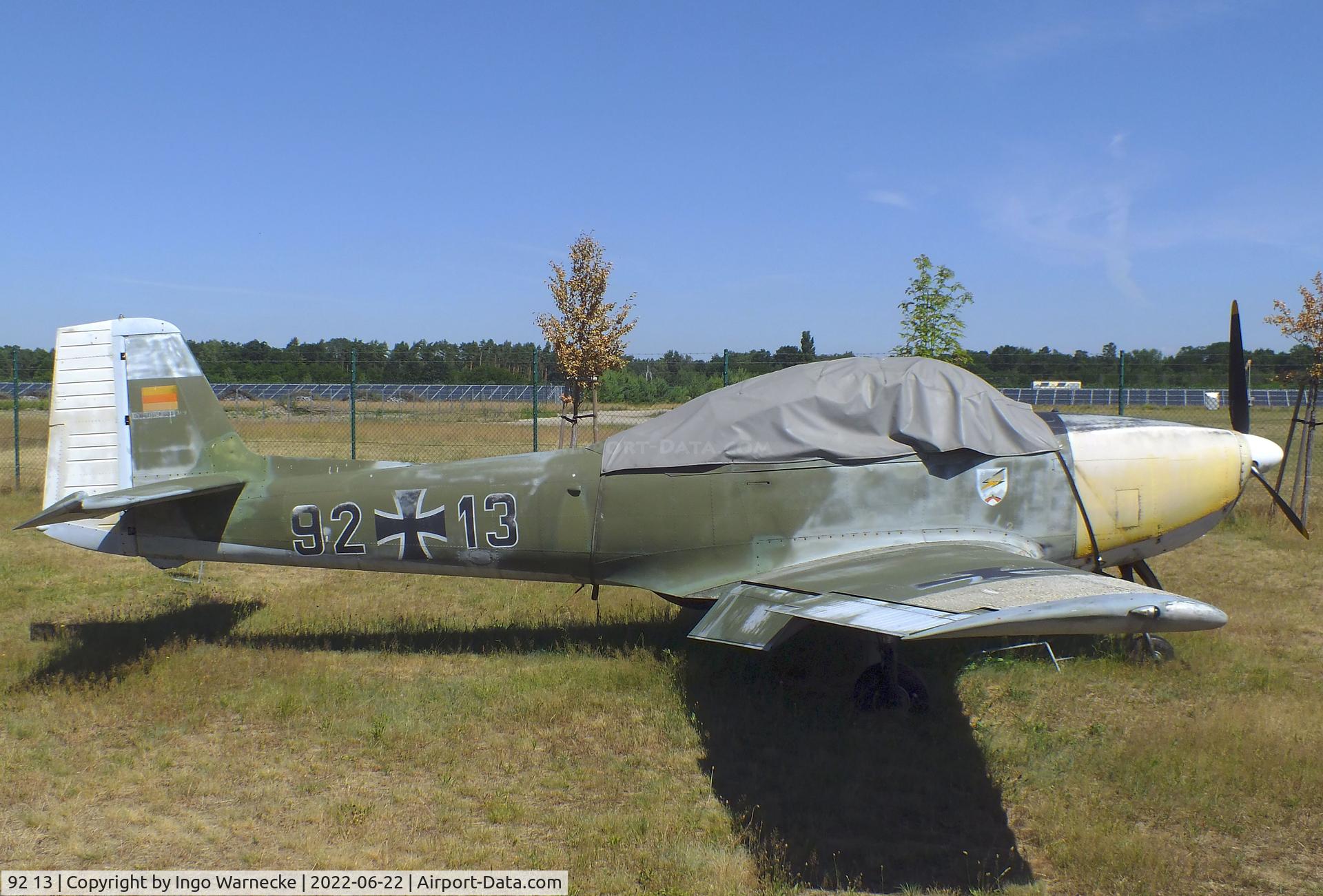 92 13, Piaggio P-149D C/N 309, Piaggio P.149D at the Flugplatzmuseum Cottbus (Cottbus airfield museum)