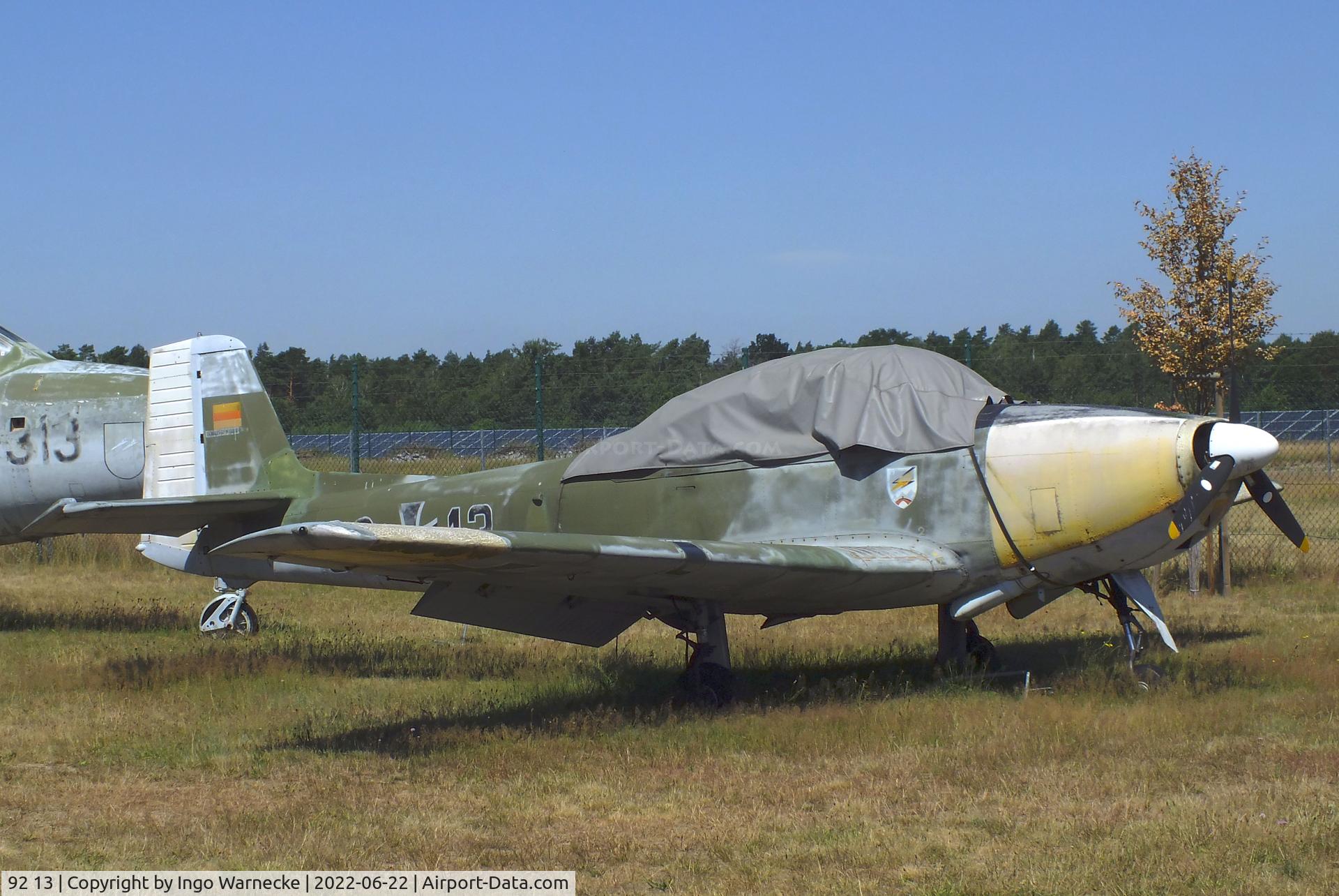 92 13, Piaggio P-149D C/N 309, Piaggio P.149D at the Flugplatzmuseum Cottbus (Cottbus airfield museum)
