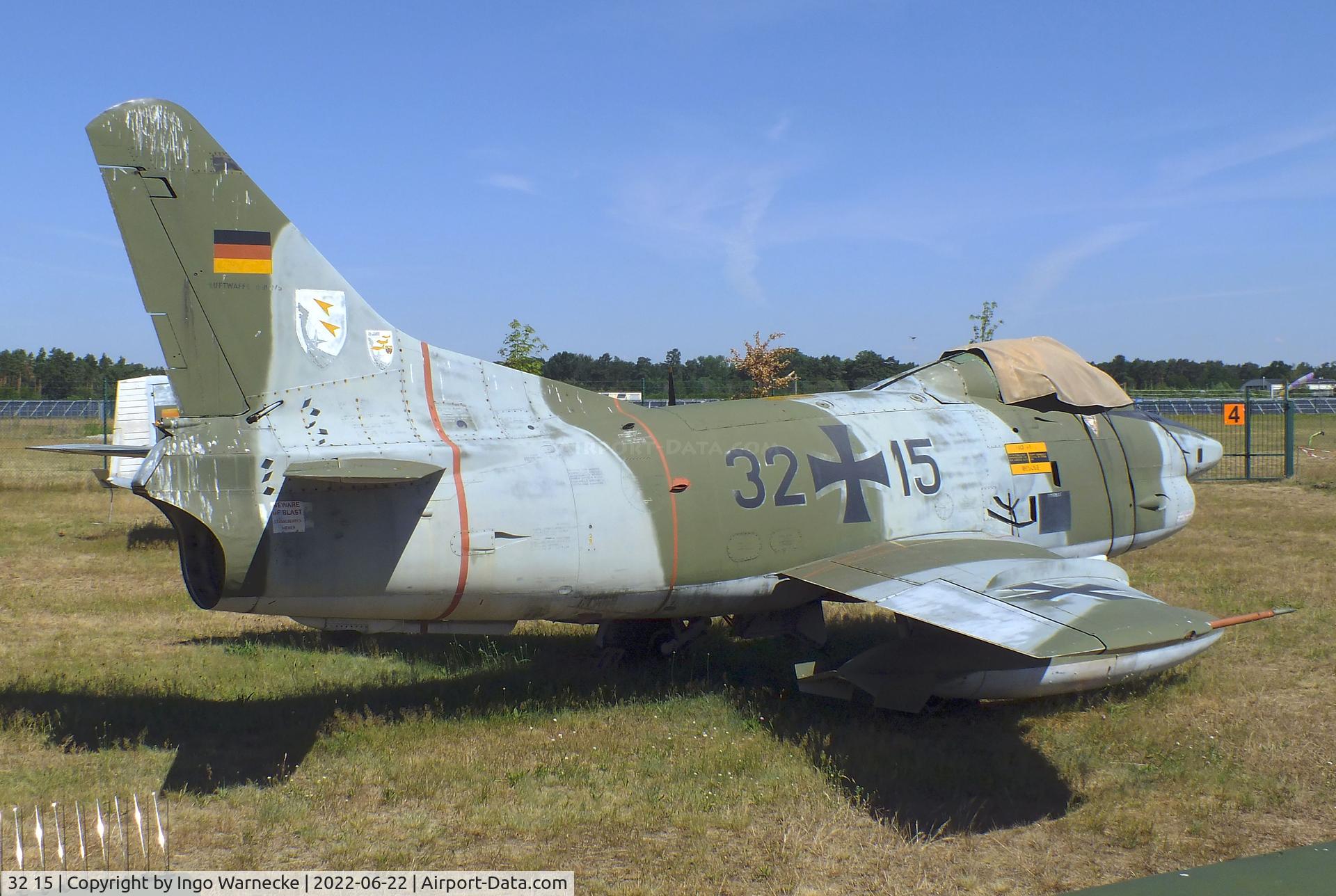 32 15, Fiat G-91R/3 C/N D483, FIAT G.91R/3 at the Flugplatzmuseum Cottbus (Cottbus airfield museum)