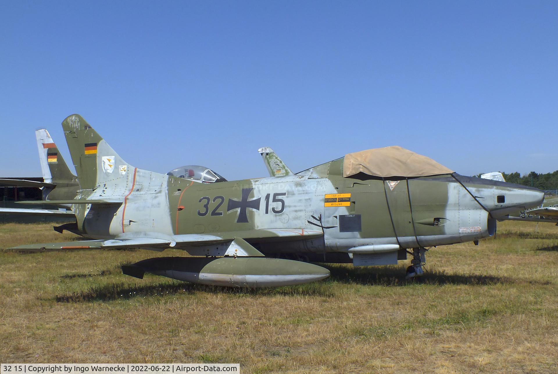 32 15, Fiat G-91R/3 C/N D483, FIAT G.91R/3 at the Flugplatzmuseum Cottbus (Cottbus airfield museum)