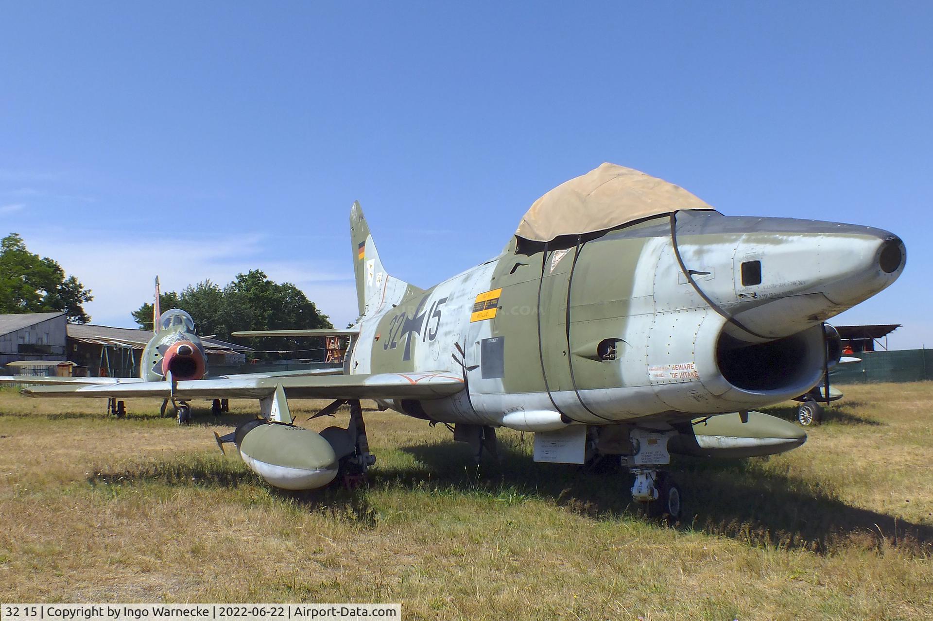 32 15, Fiat G-91R/3 C/N D483, FIAT G.91R/3 at the Flugplatzmuseum Cottbus (Cottbus airfield museum)